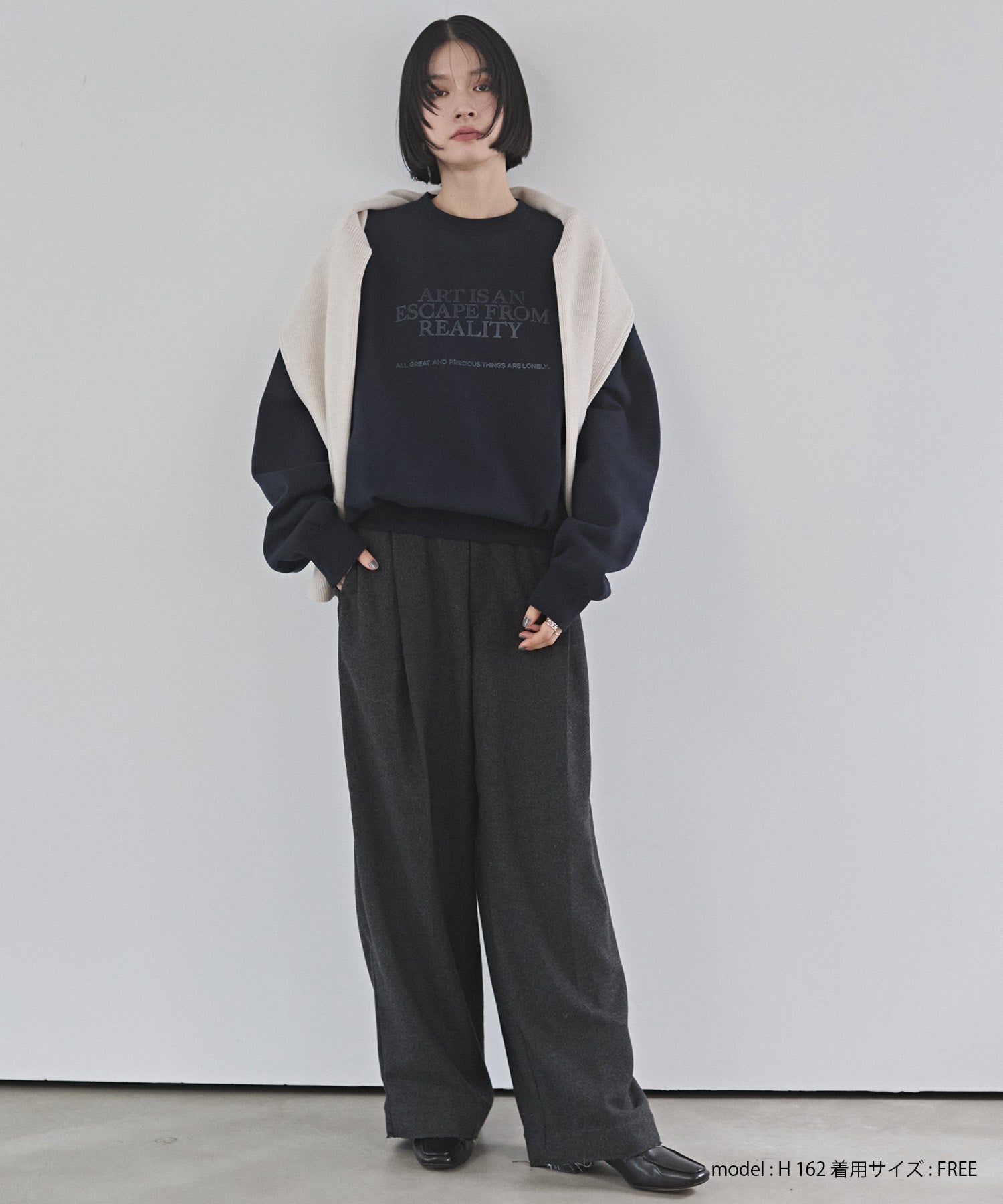 裏起毛 フロッキーロゴ スウェット