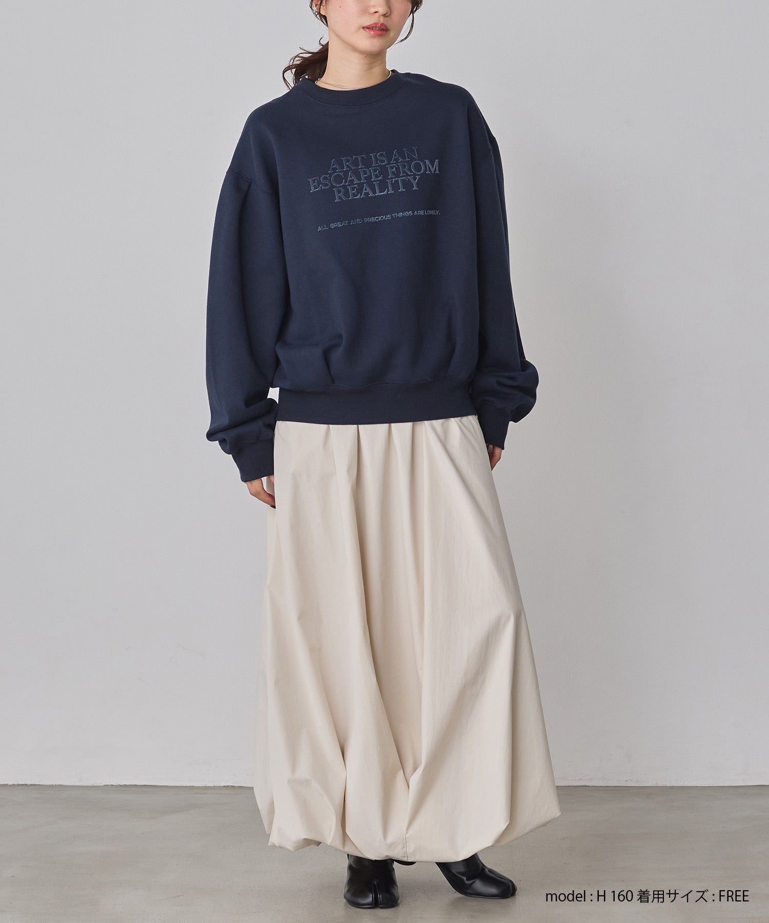 裏起毛 フロッキーロゴ スウェット