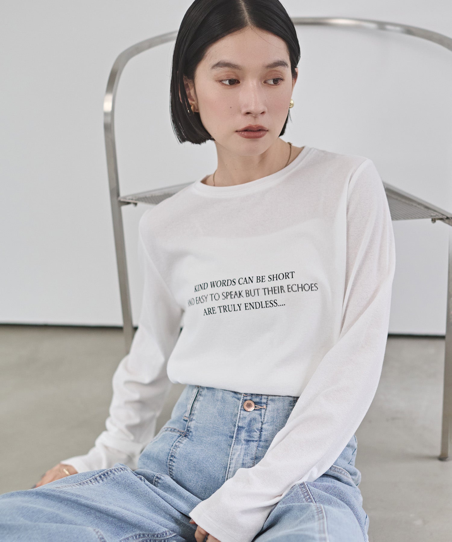 SLAB LOGO LONG T-SHIRT