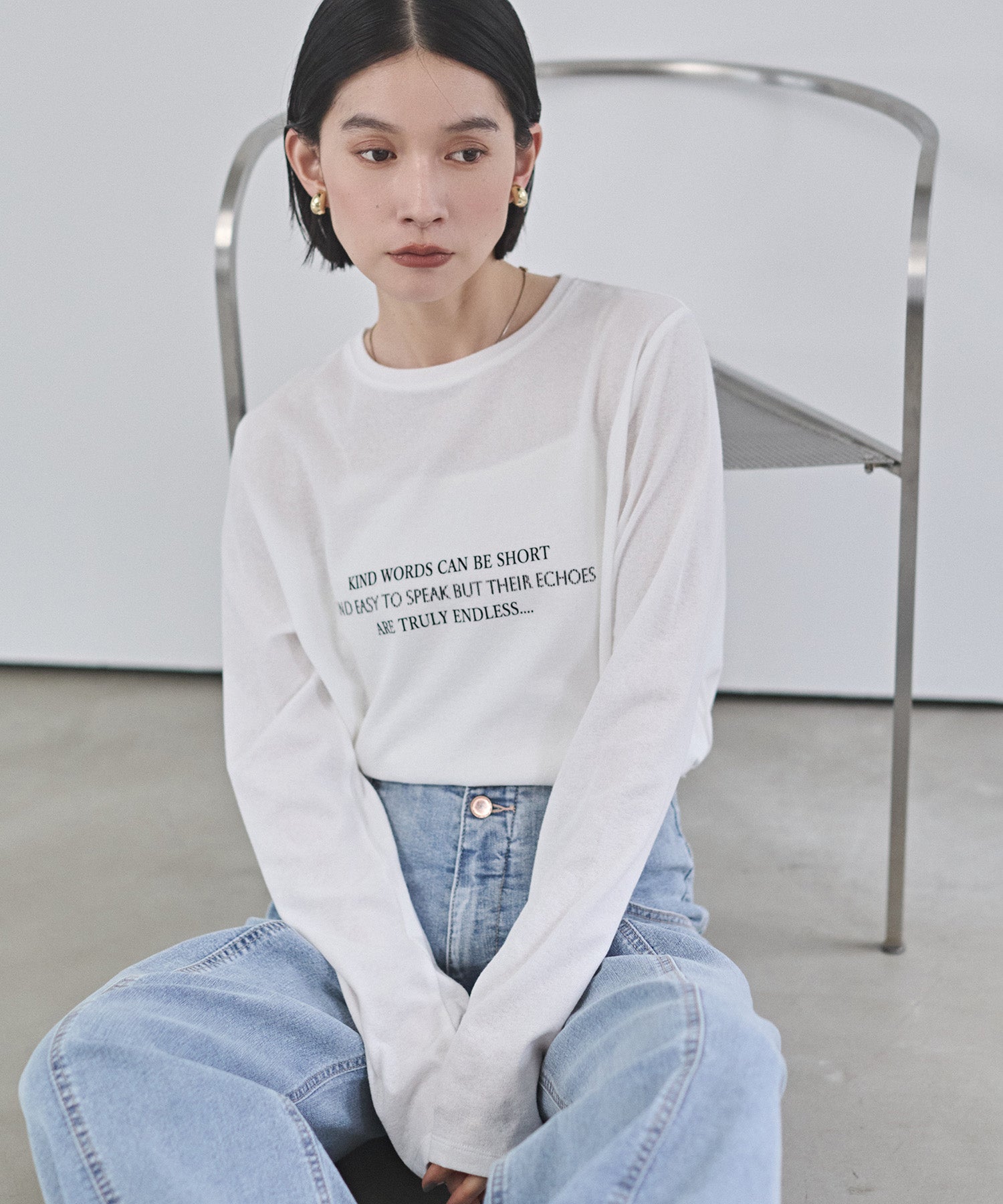 SLAB LOGO LONG T-SHIRT