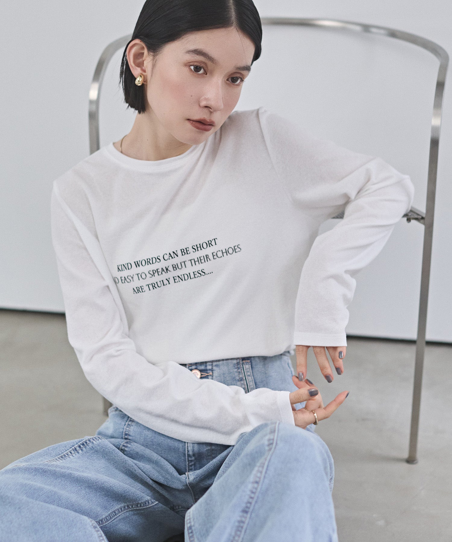 SLAB LOGO LONG T-SHIRT