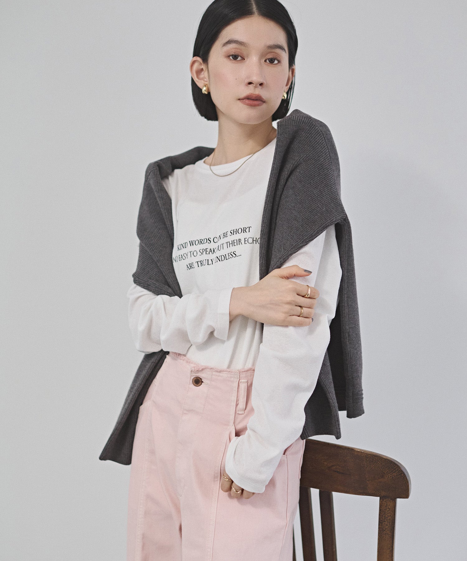 SLAB LOGO LONG T-SHIRT