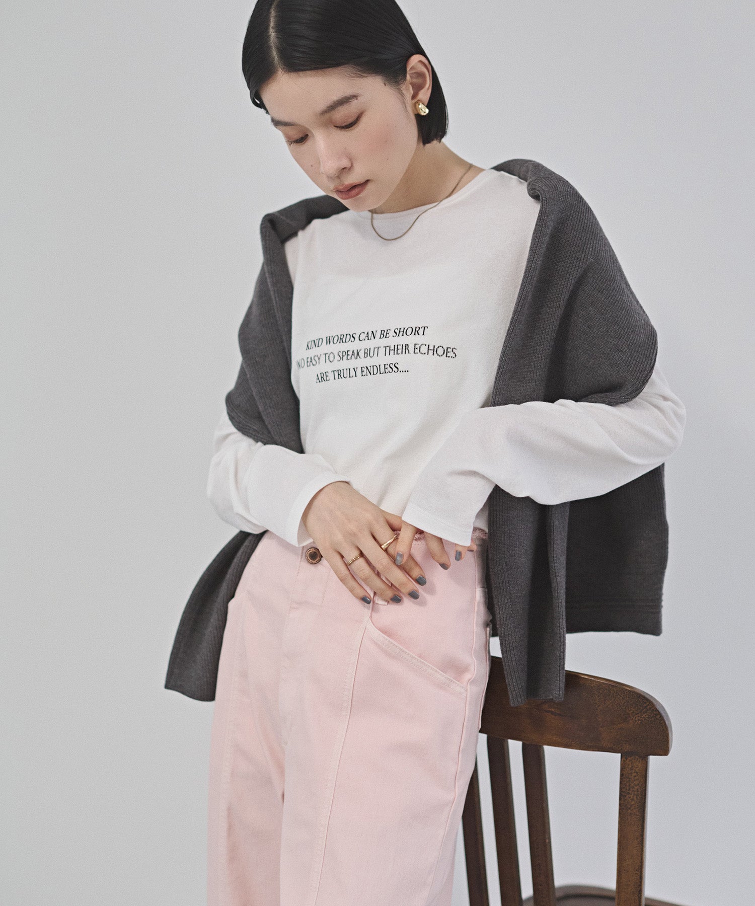SLAB LOGO LONG T-SHIRT