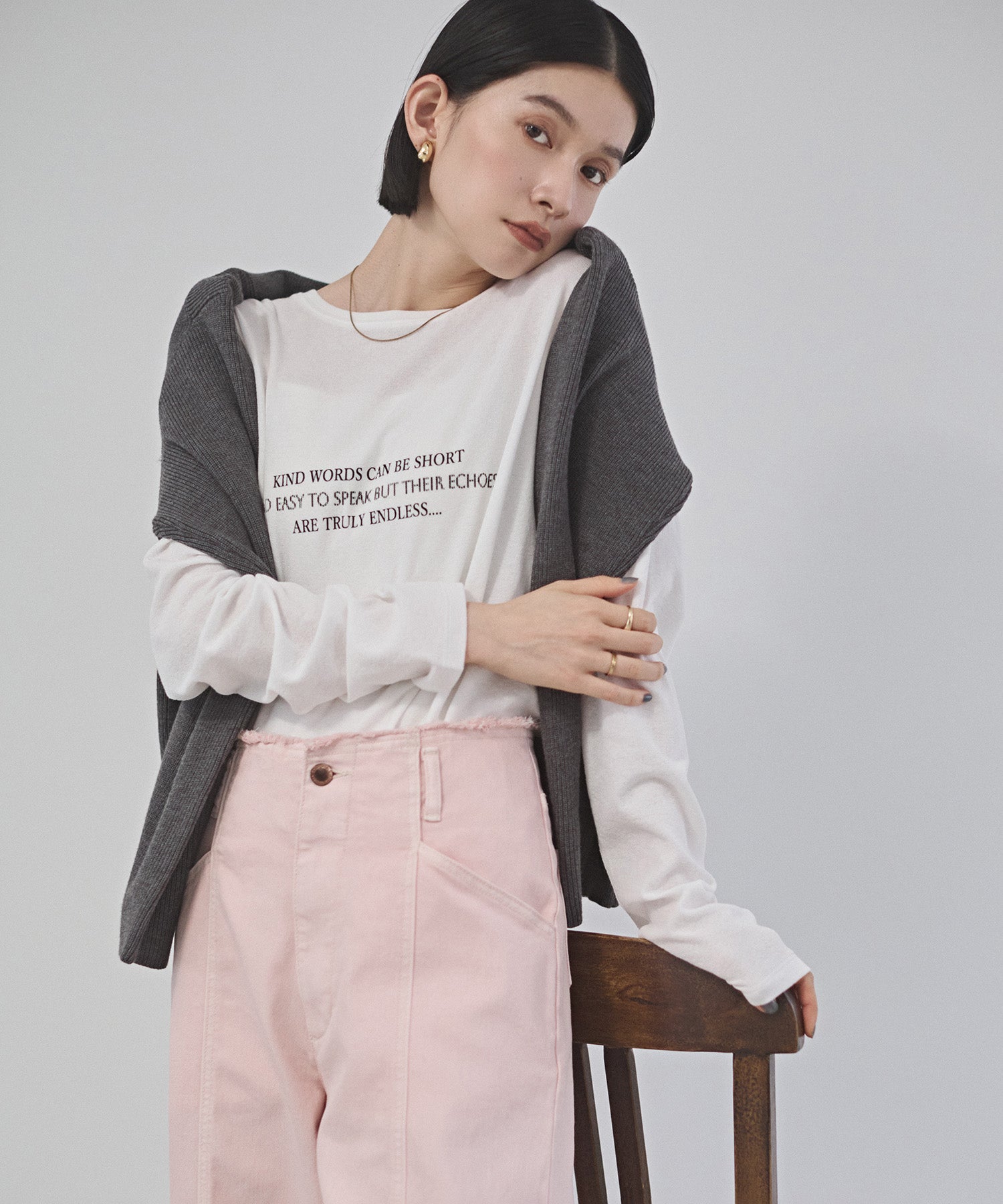 SLAB LOGO LONG T-SHIRT