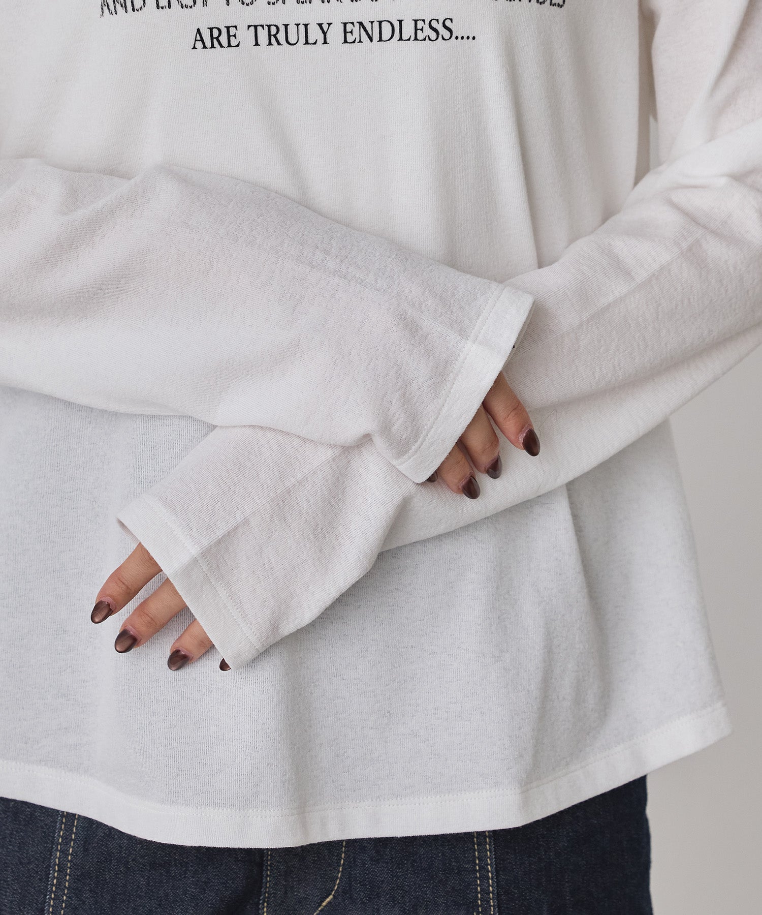 SLAB LOGO LONG T-SHIRT