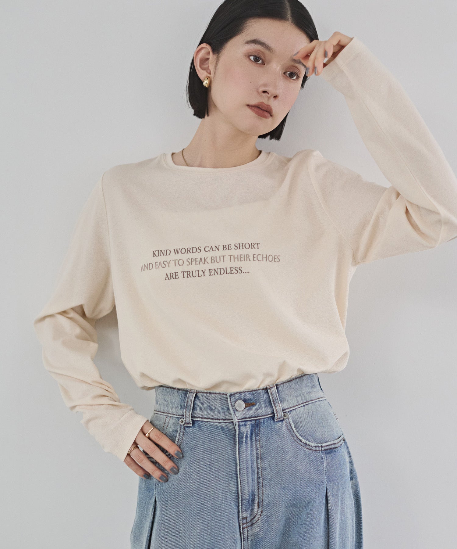 SLAB LOGO LONG T-SHIRT