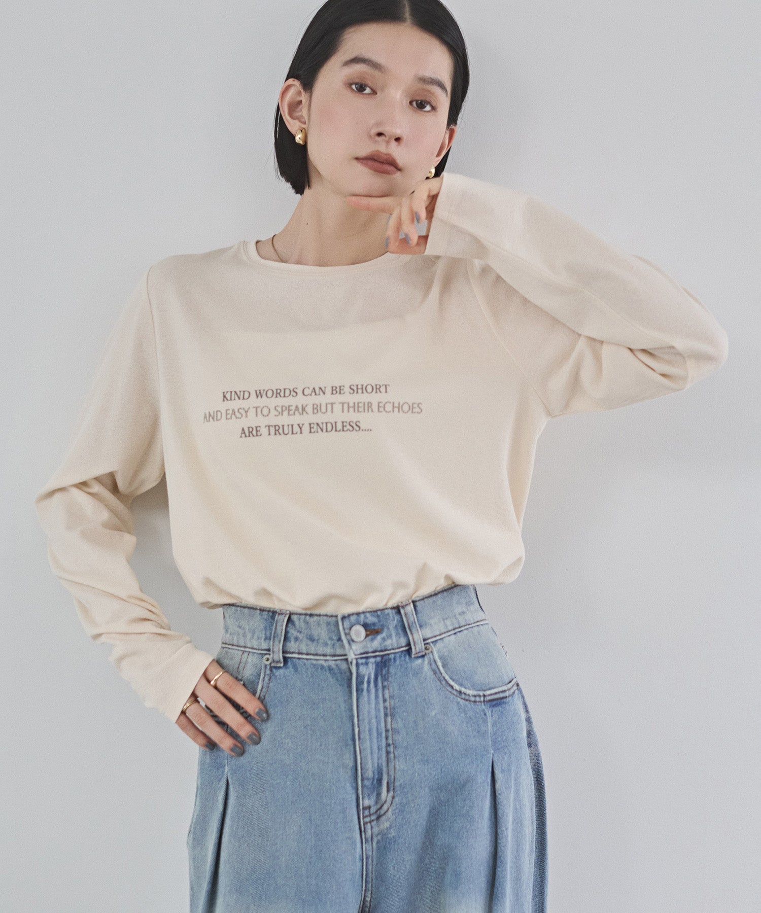SLAB LOGO LONG T-SHIRT