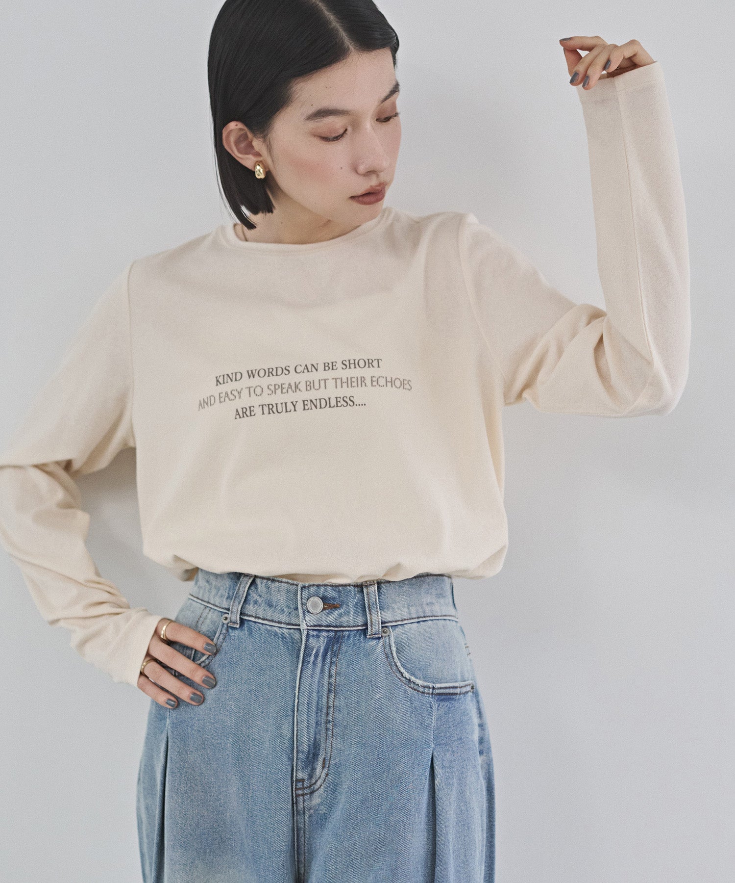 SLAB LOGO LONG T-SHIRT