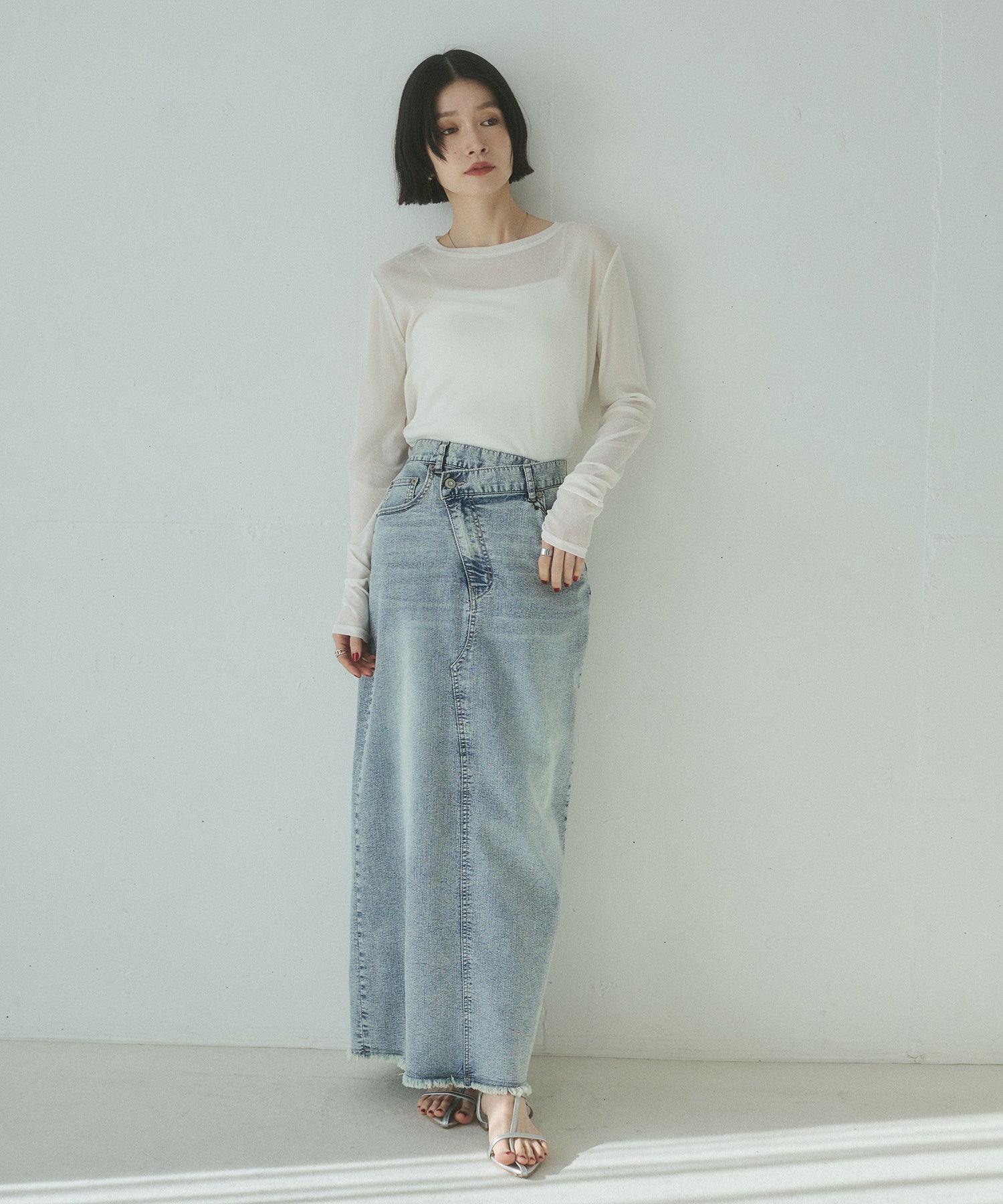 FLOCKY POLKA DOTS SHEER TOPS