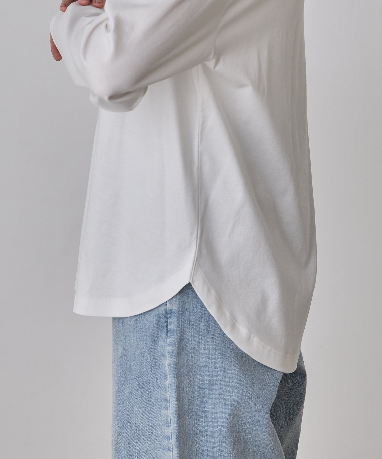 SILICONE LOGO LONG T-SHIRT