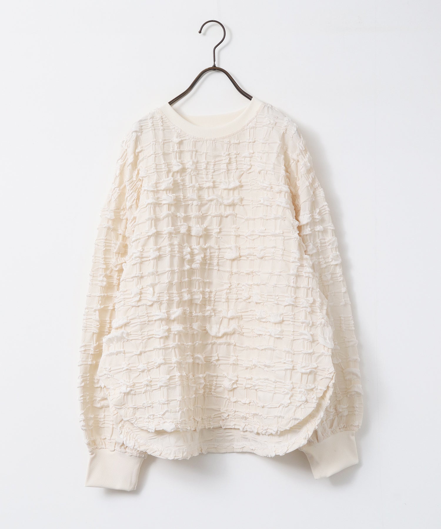 カットジャガード トップス