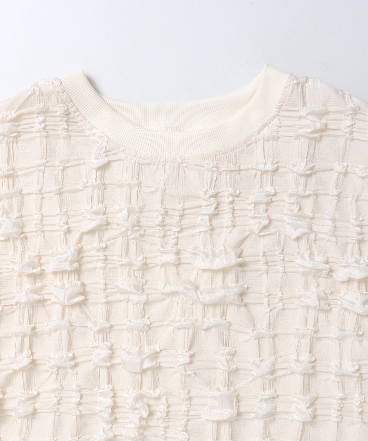 カットジャガード トップス