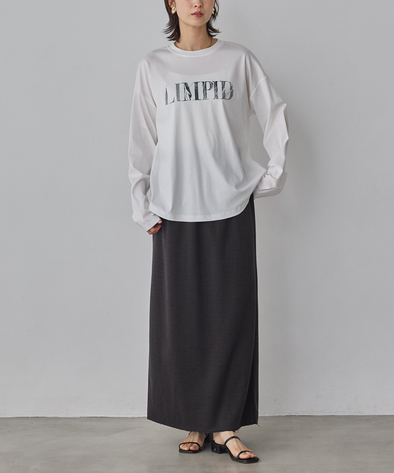 FRONT LOGO LONG T-SHIRT