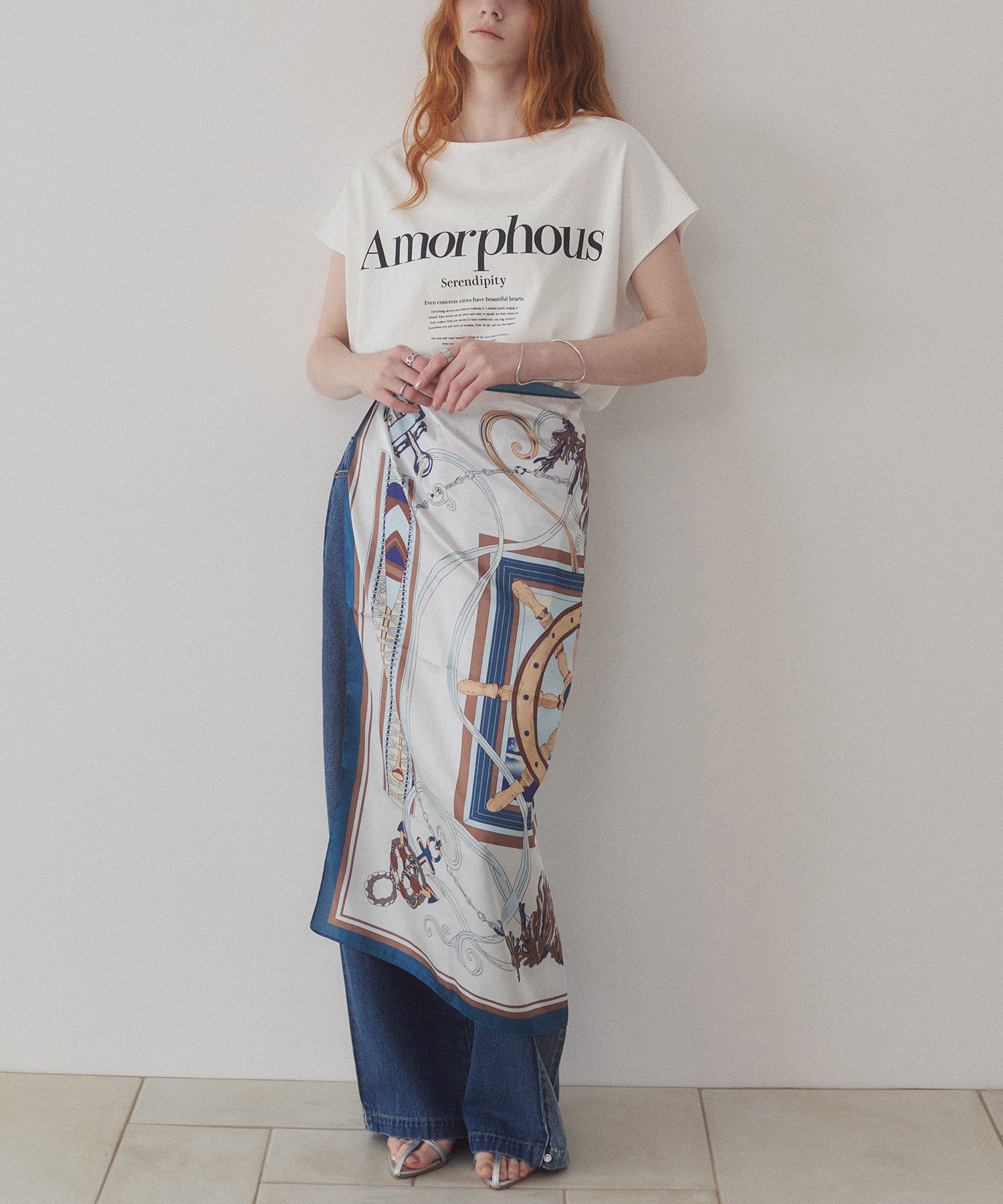 2WAY FRENCH OVERSIZED LOGO T-SHIRT