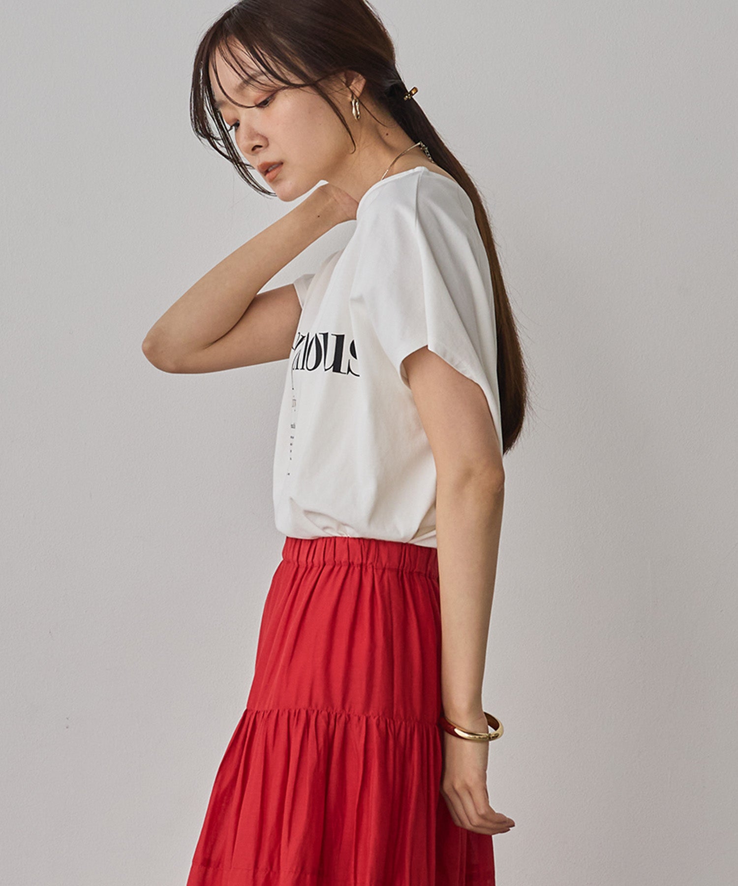 2WAY FRENCH OVERSIZED LOGO T-SHIRT