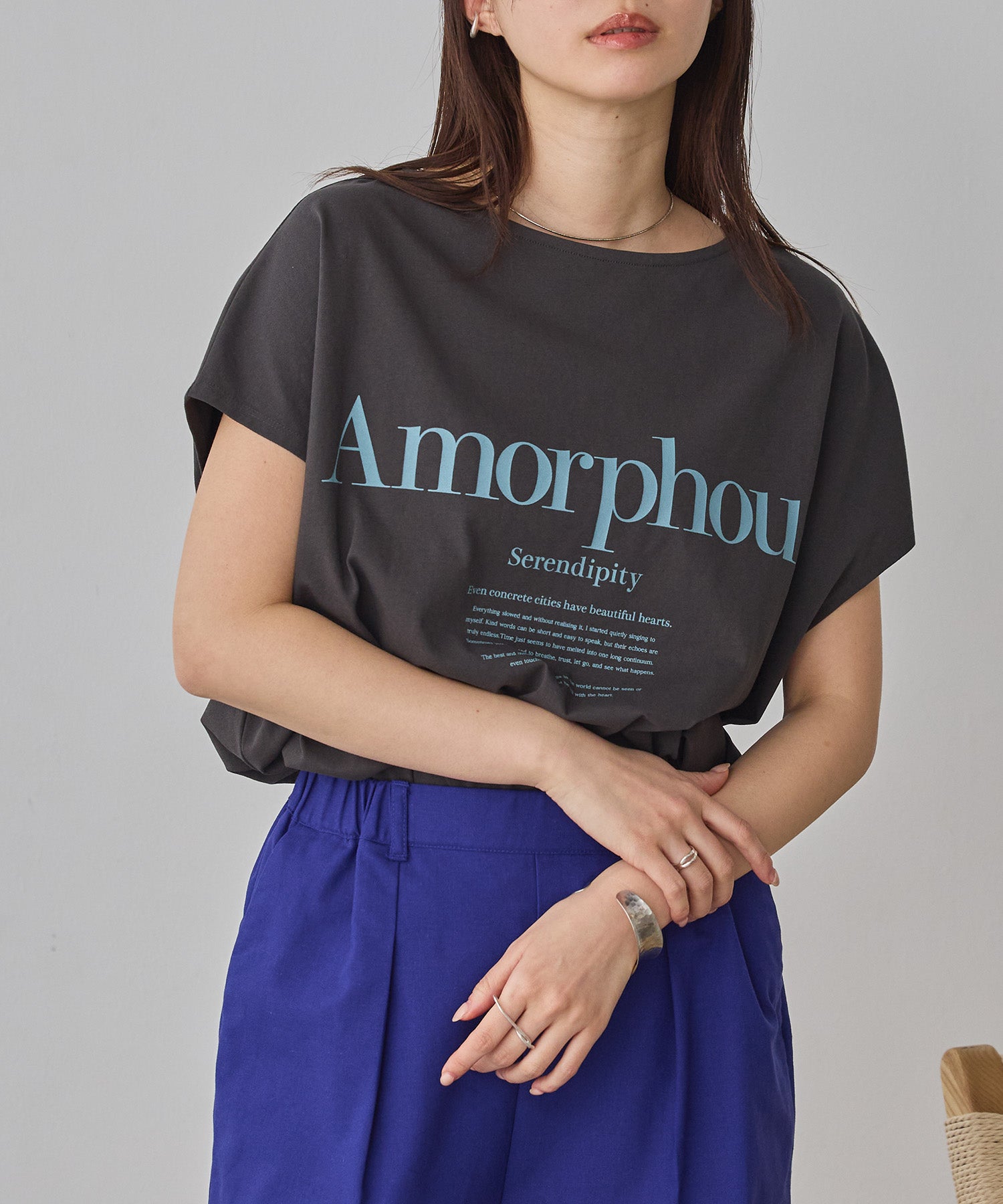 2WAY FRENCH OVERSIZED LOGO T-SHIRT