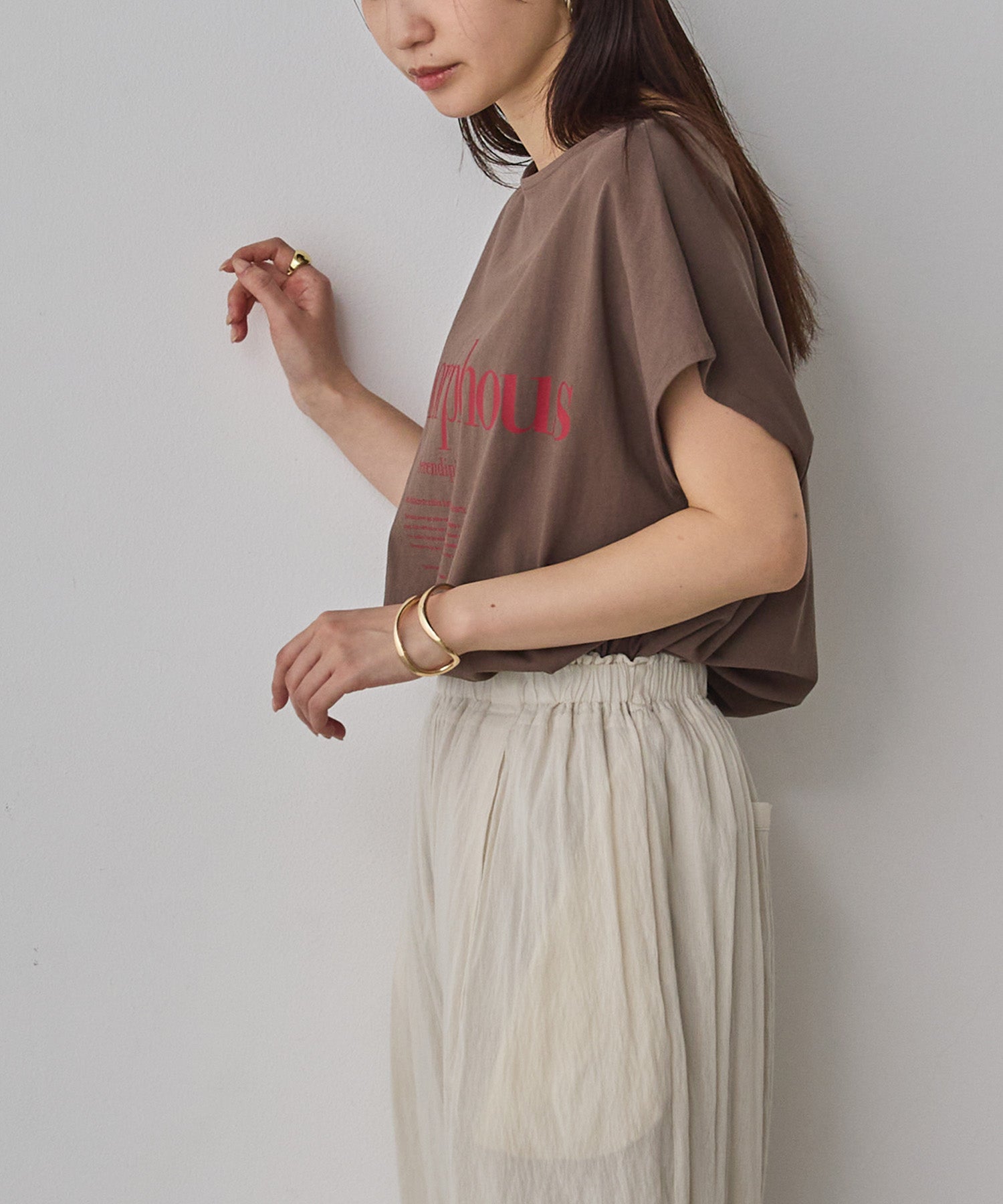 2WAY FRENCH OVERSIZED LOGO T-SHIRT