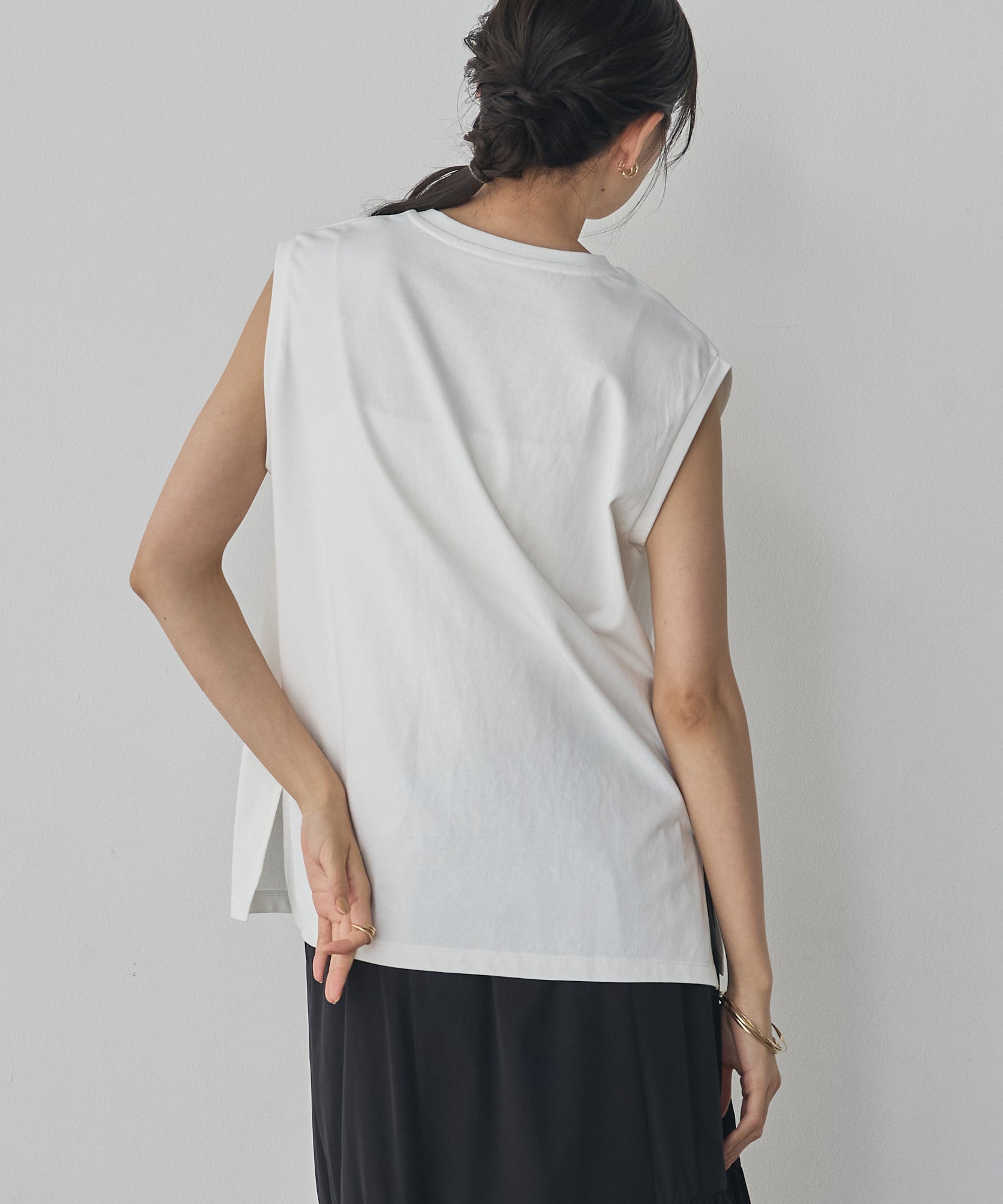 USA COTTON LOGO SLEEVELESS TOP