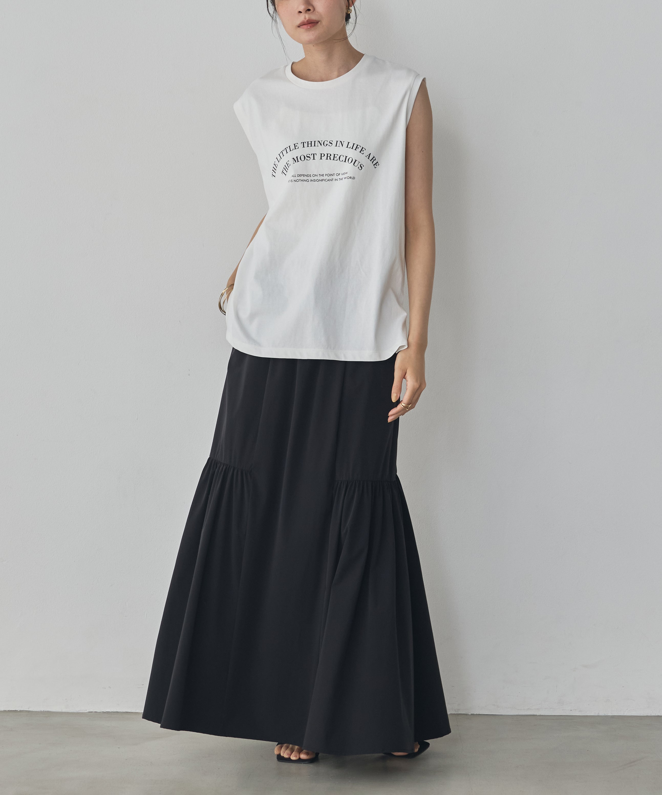 USA COTTON LOGO SLEEVELESS TOP