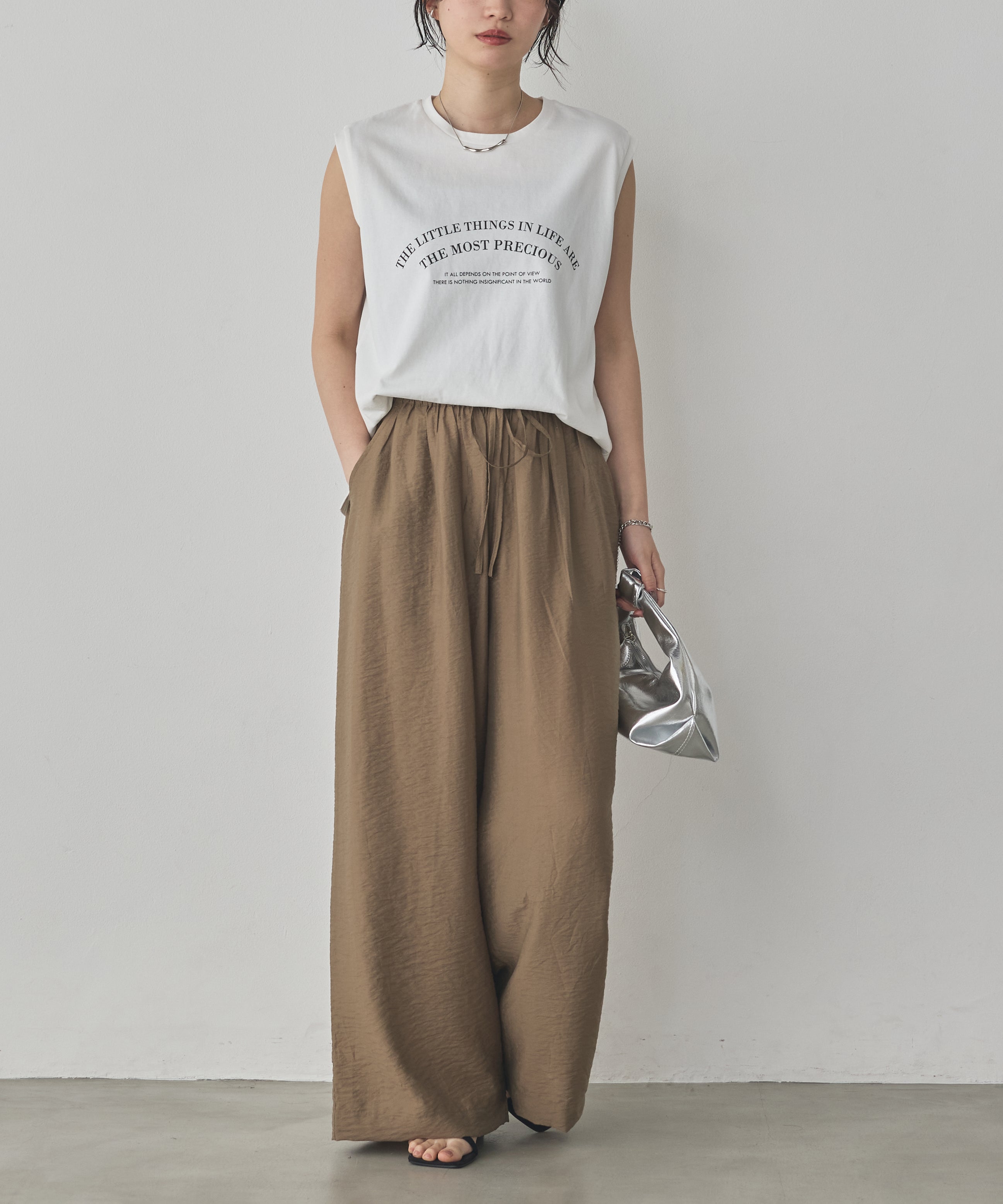 USA COTTON LOGO SLEEVELESS TOP