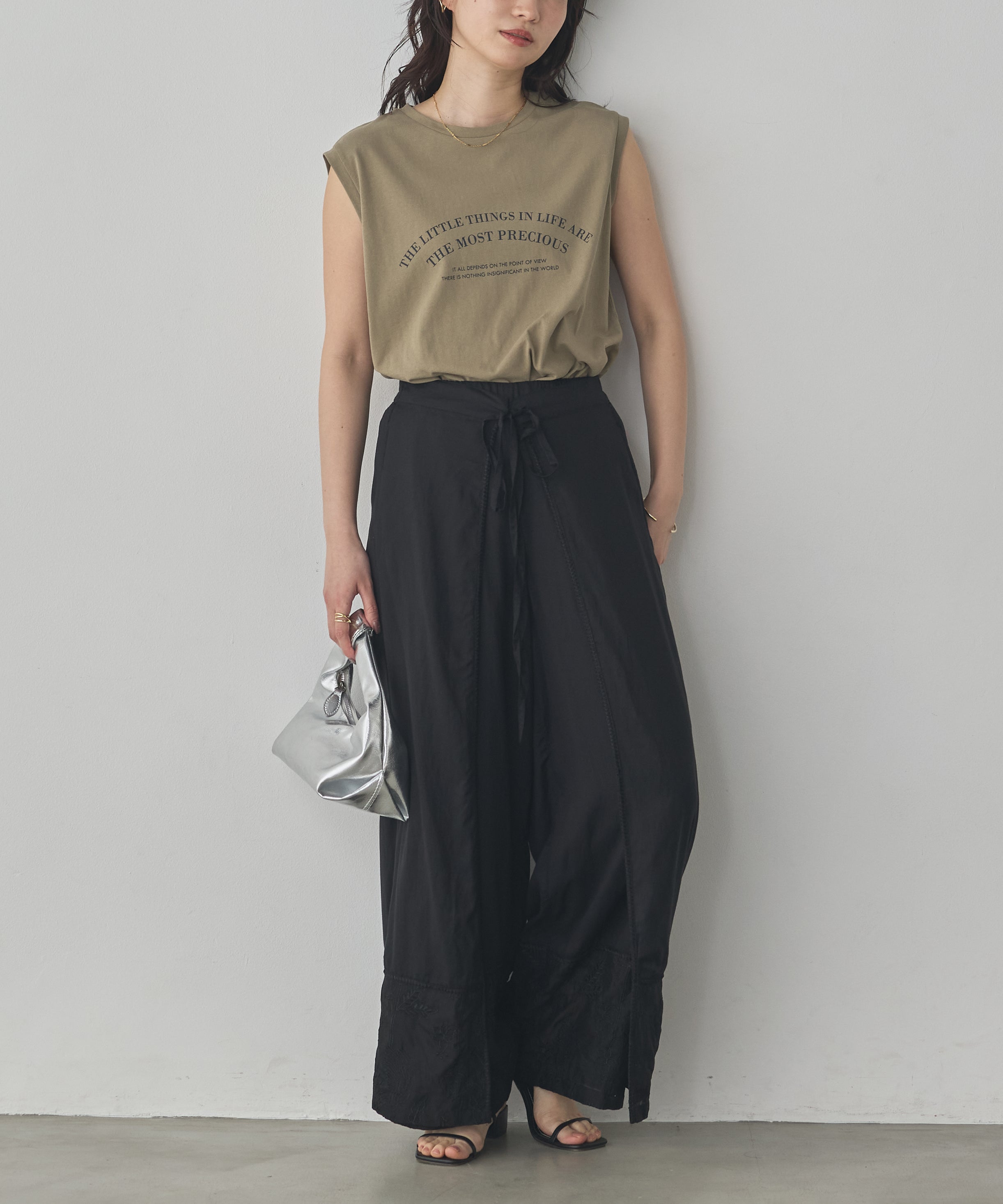 USA COTTON LOGO SLEEVELESS TOP