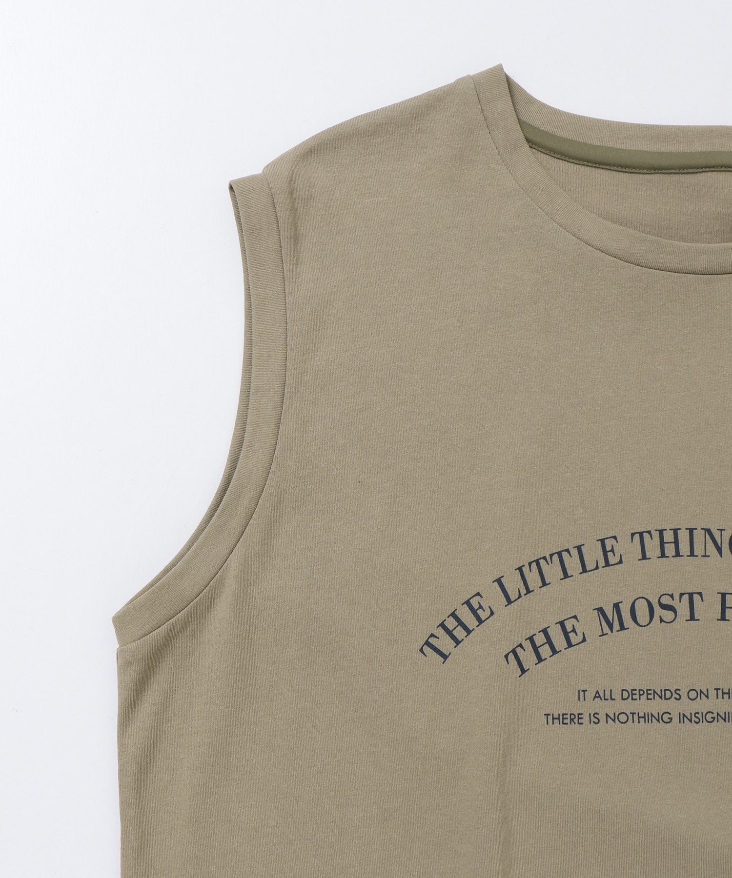 USA COTTON LOGO SLEEVELESS TOP