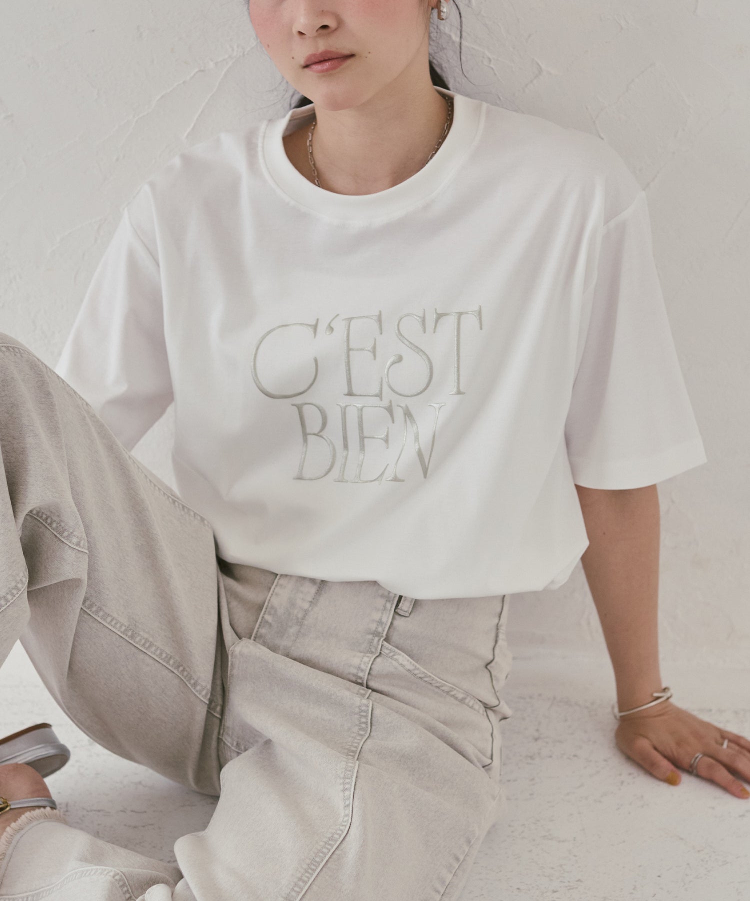 3D GLITTER LOGO T-SHIRT