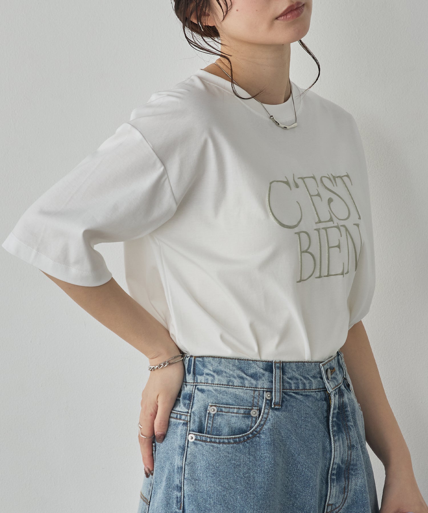 3D GLITTER LOGO T-SHIRT