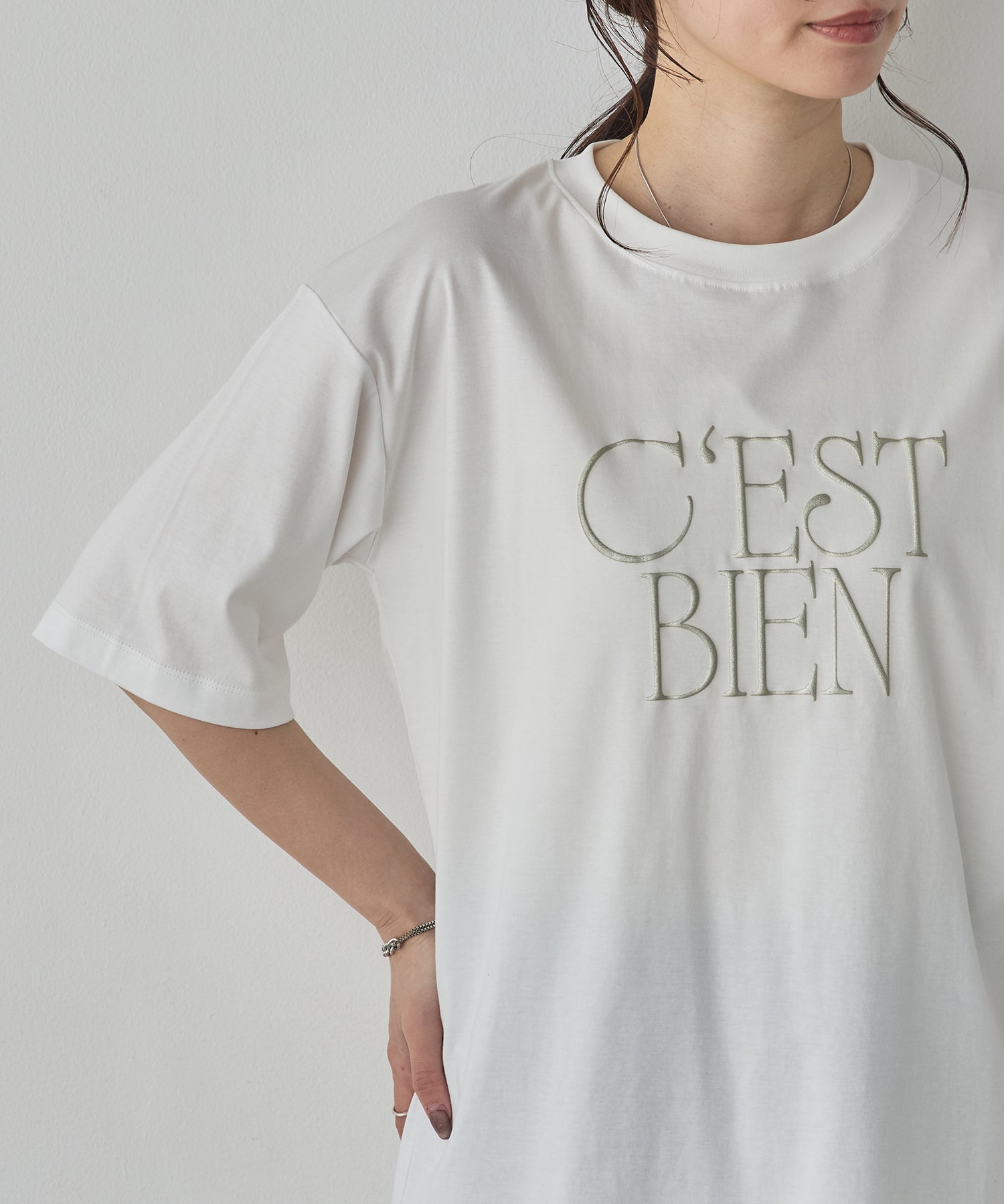 3D GLITTER LOGO T-SHIRT