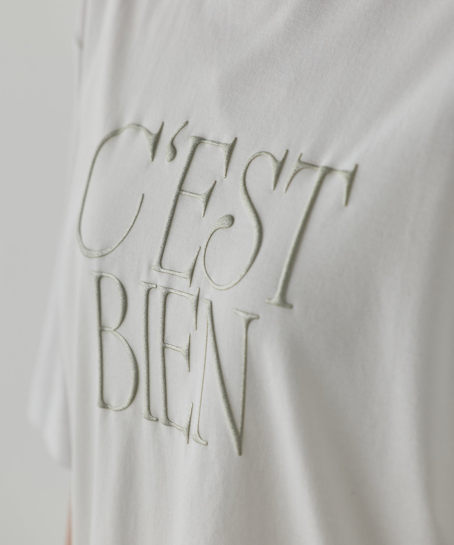 3D GLITTER LOGO T-SHIRT