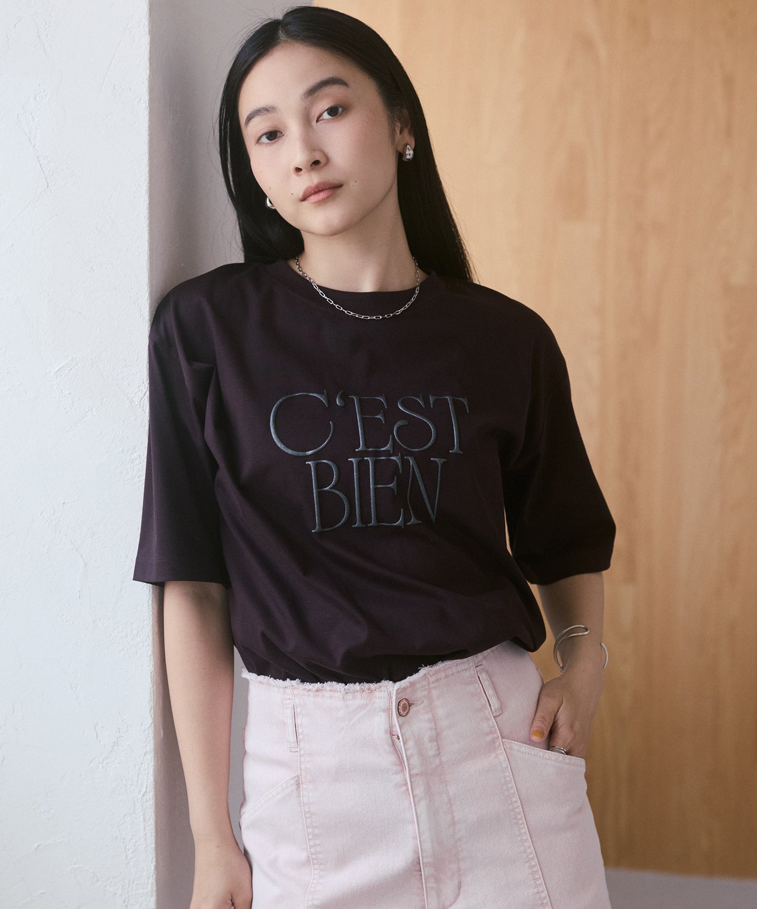 3D GLITTER LOGO T-SHIRT