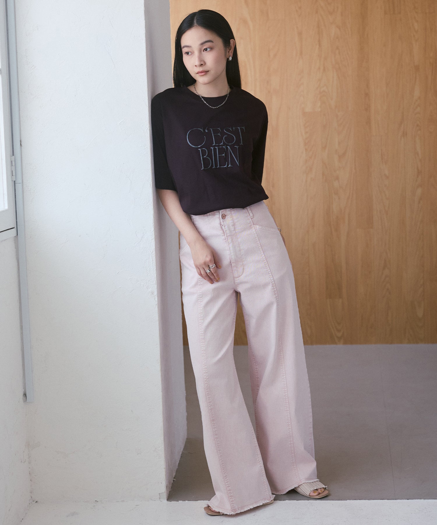 3D GLITTER LOGO T-SHIRT