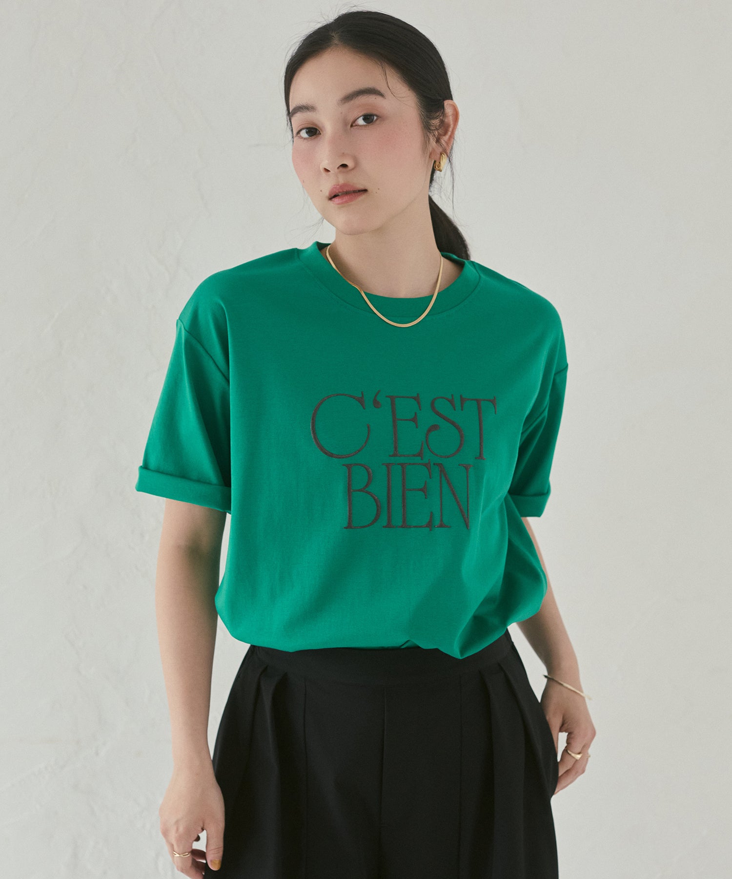 3D GLITTER LOGO T-SHIRT