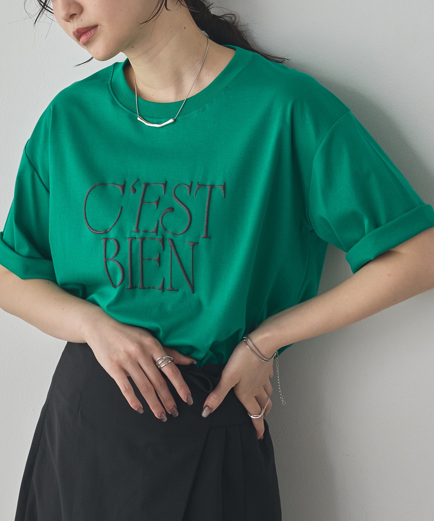 3D GLITTER LOGO T-SHIRT