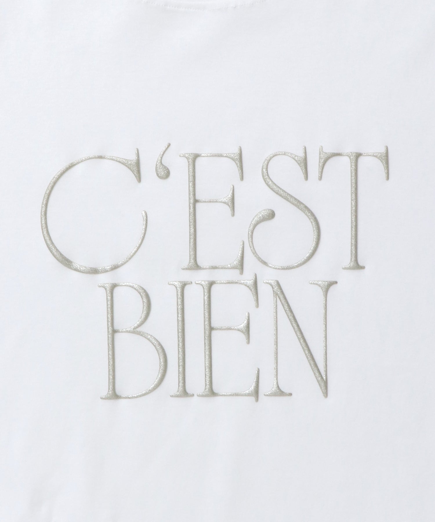 3D GLITTER LOGO T-SHIRT