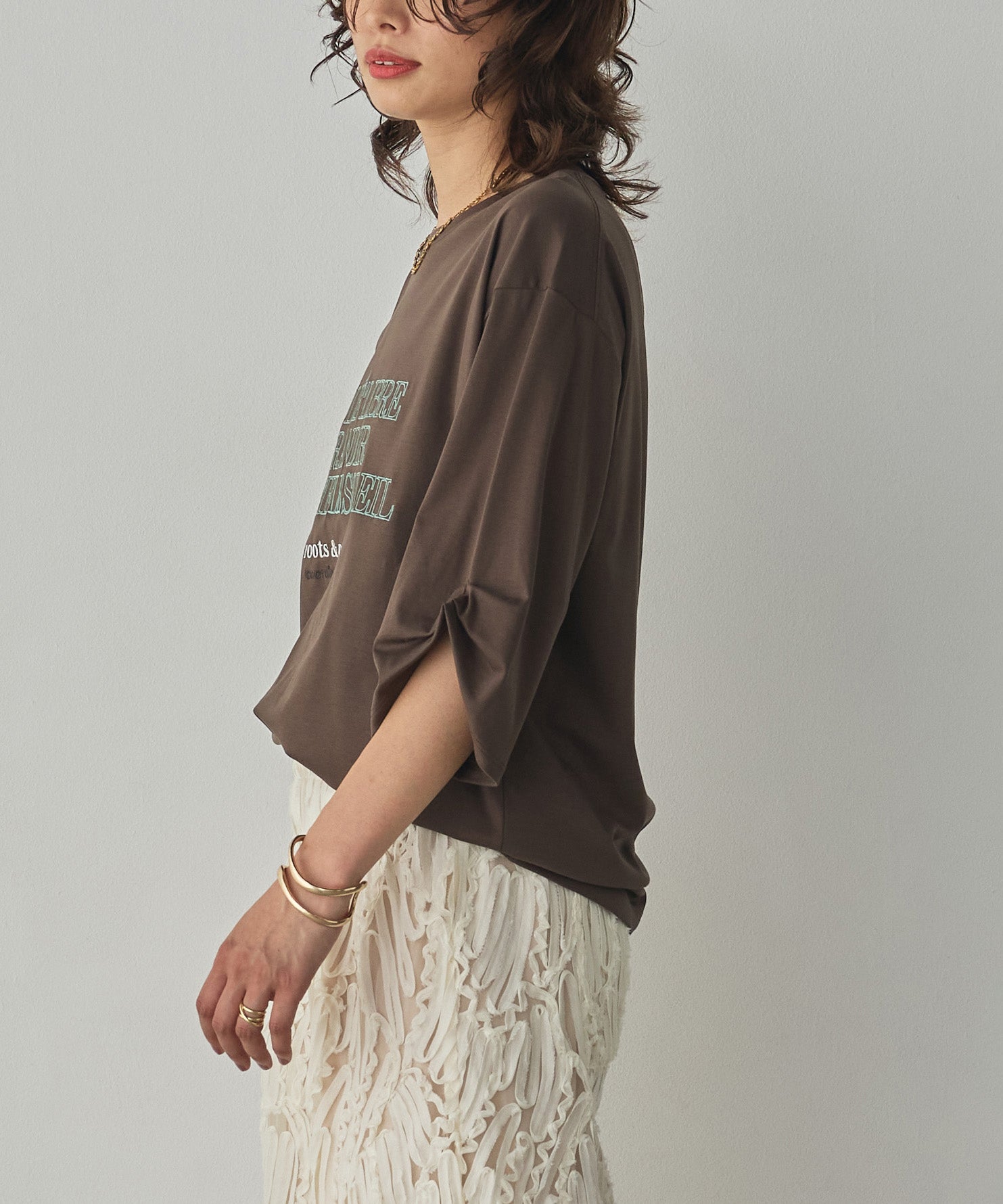 COMPACT SMOOTH EMBROIDERED LOGO T-SHIRT