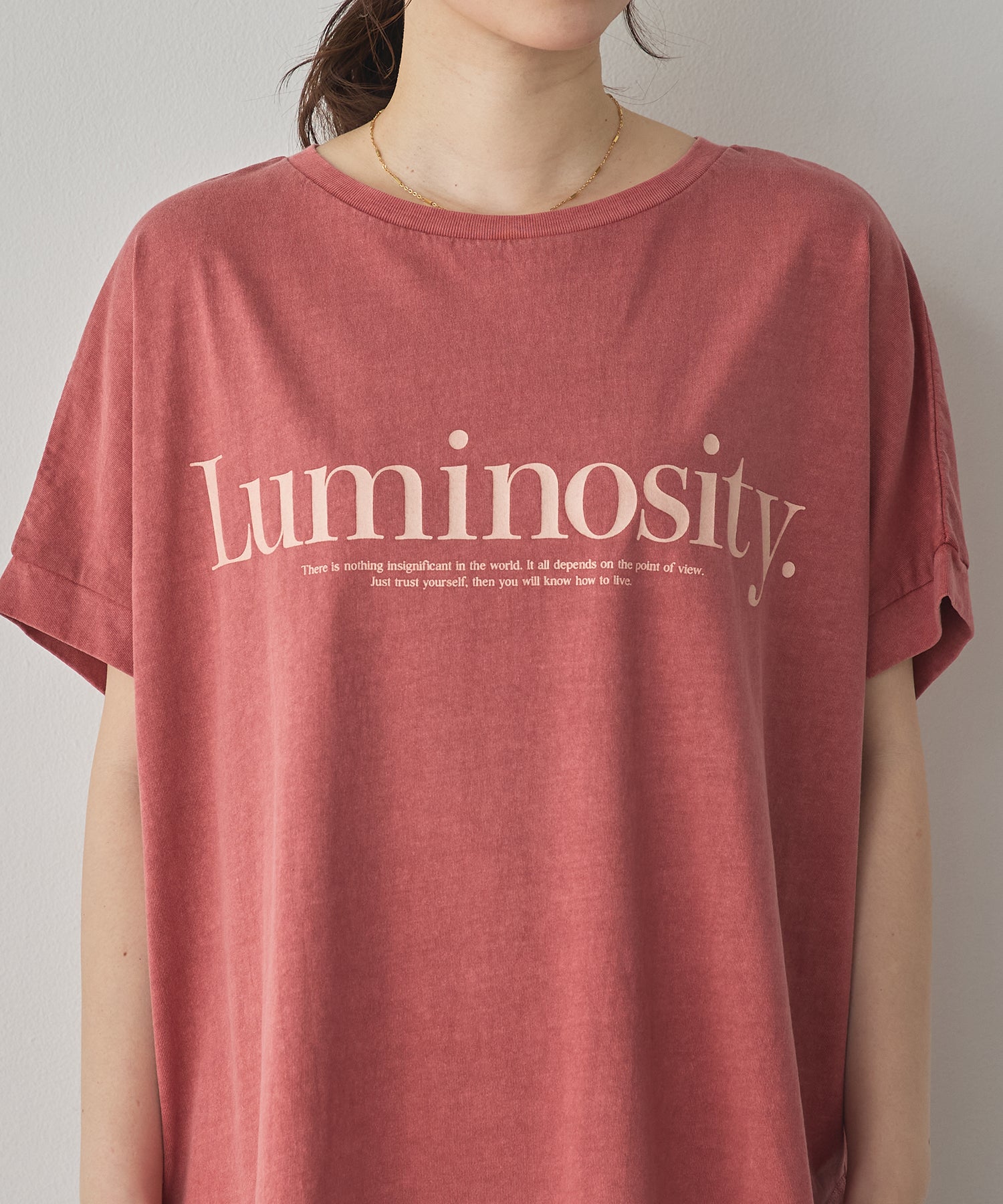 YARN-DYED PIGMENT LOGO T-SHIRT