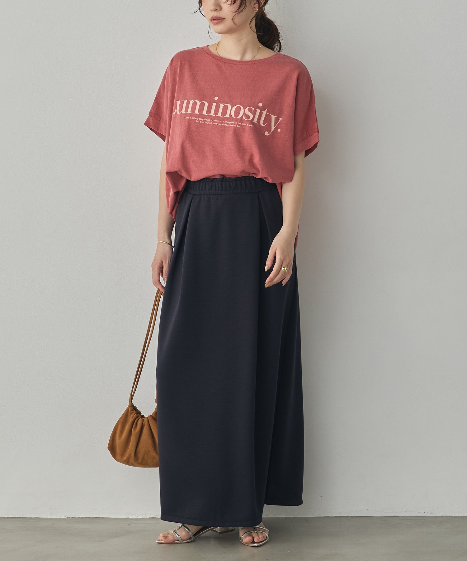 YARN-DYED PIGMENT LOGO T-SHIRT