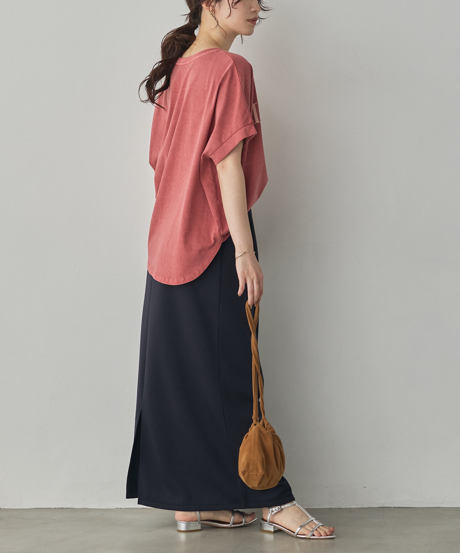 YARN-DYED PIGMENT LOGO T-SHIRT