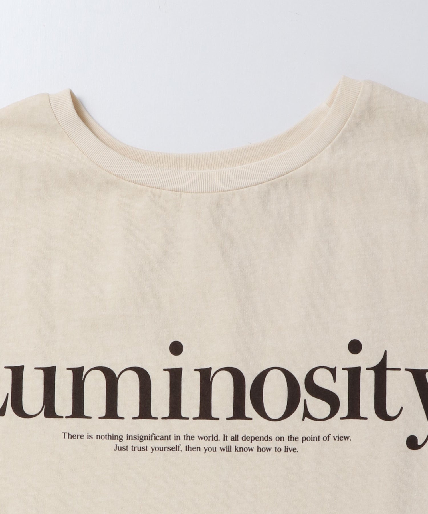 YARN-DYED PIGMENT LOGO T-SHIRT