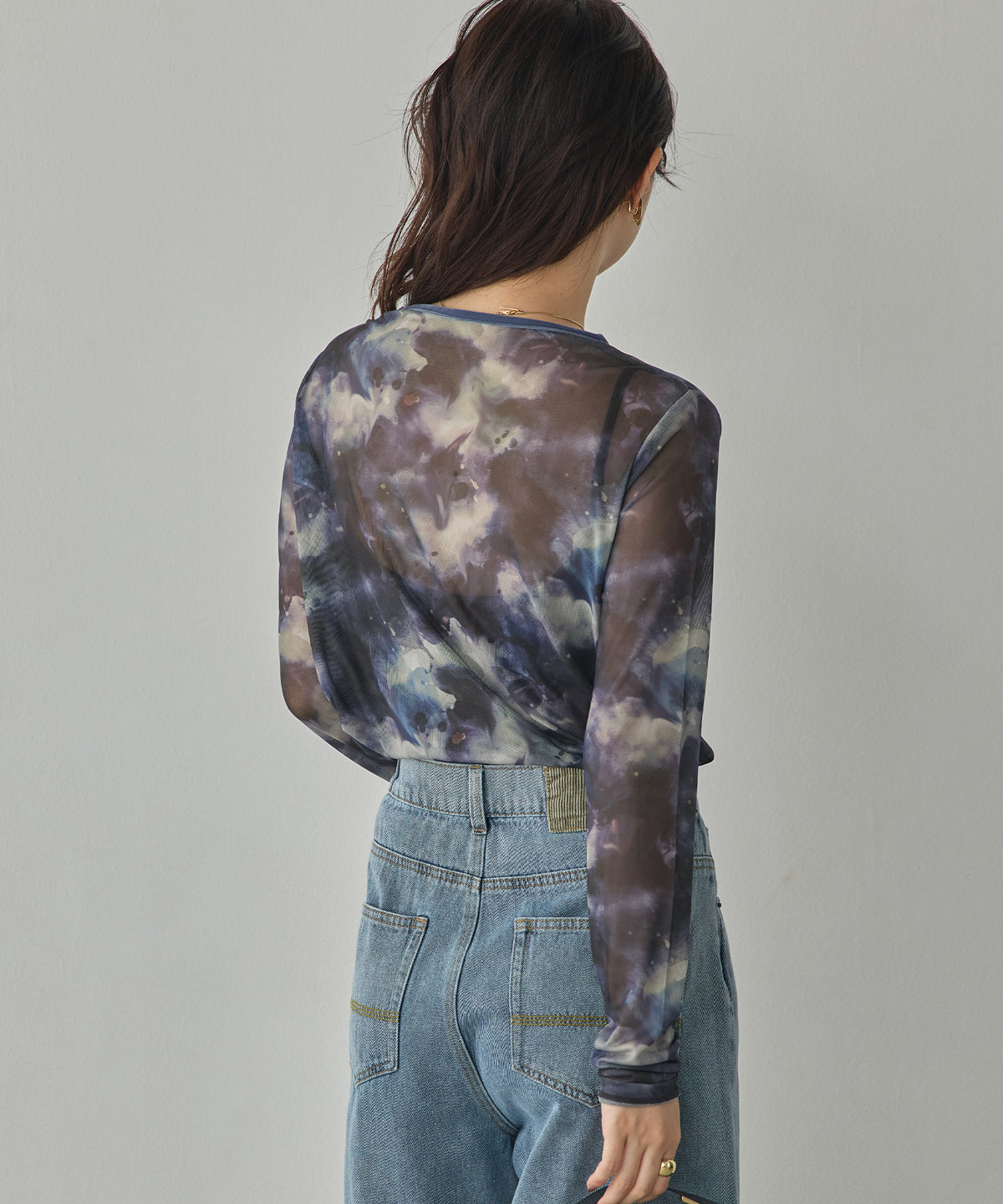 POWER NET NUANCE-PRINT TOP