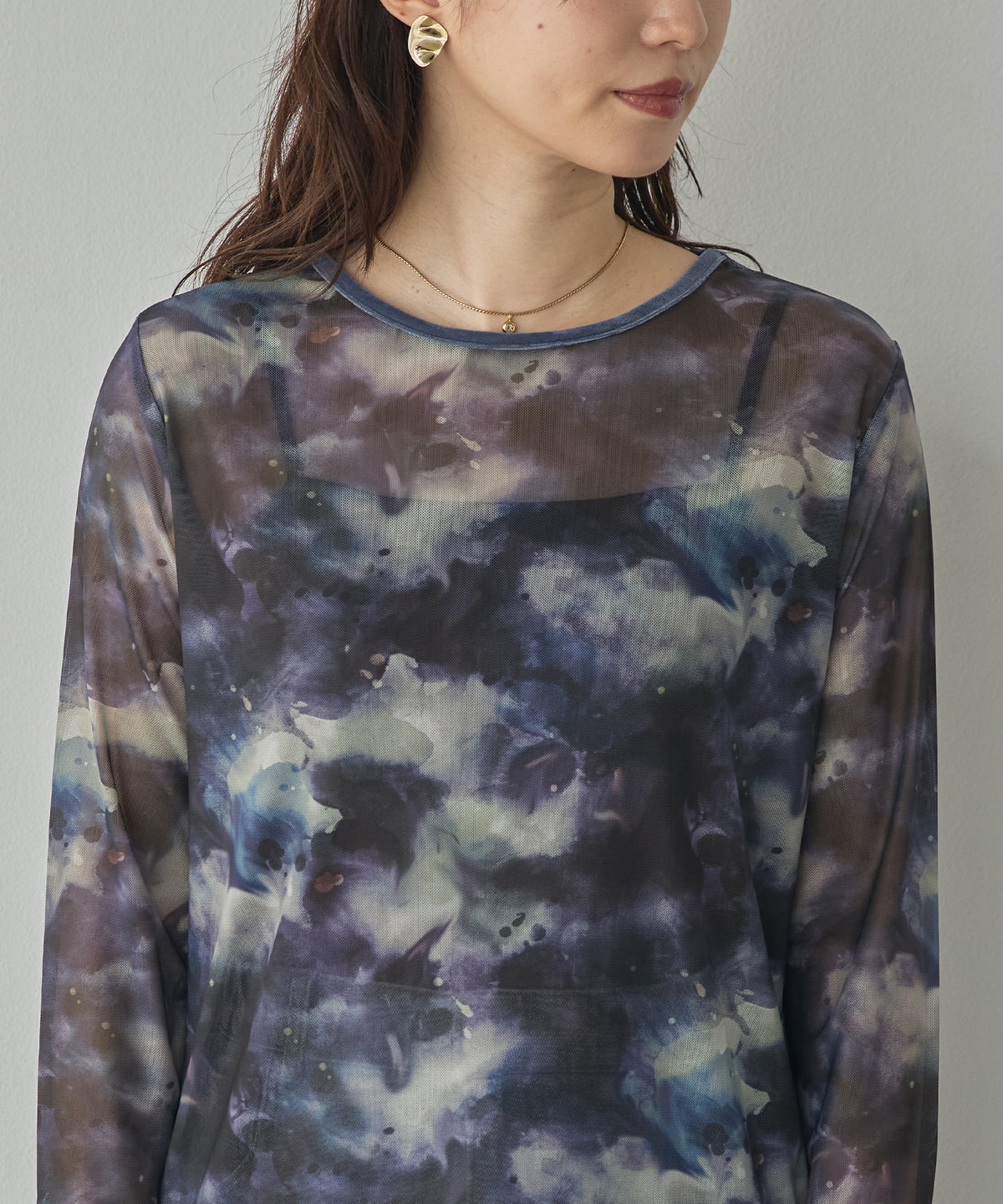POWER NET NUANCE-PRINT TOP