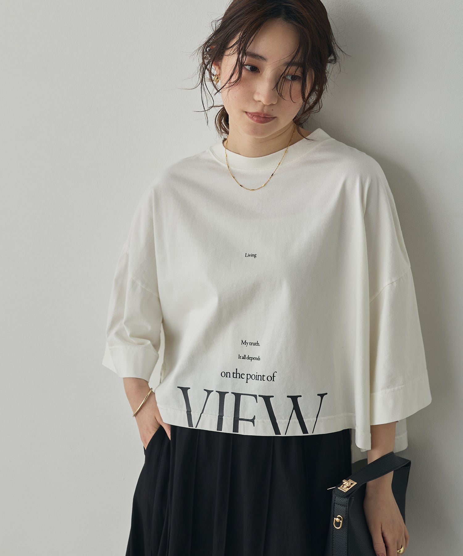 WIDE-FIT SHORT-SLEEVED LOGO T-SHIRT