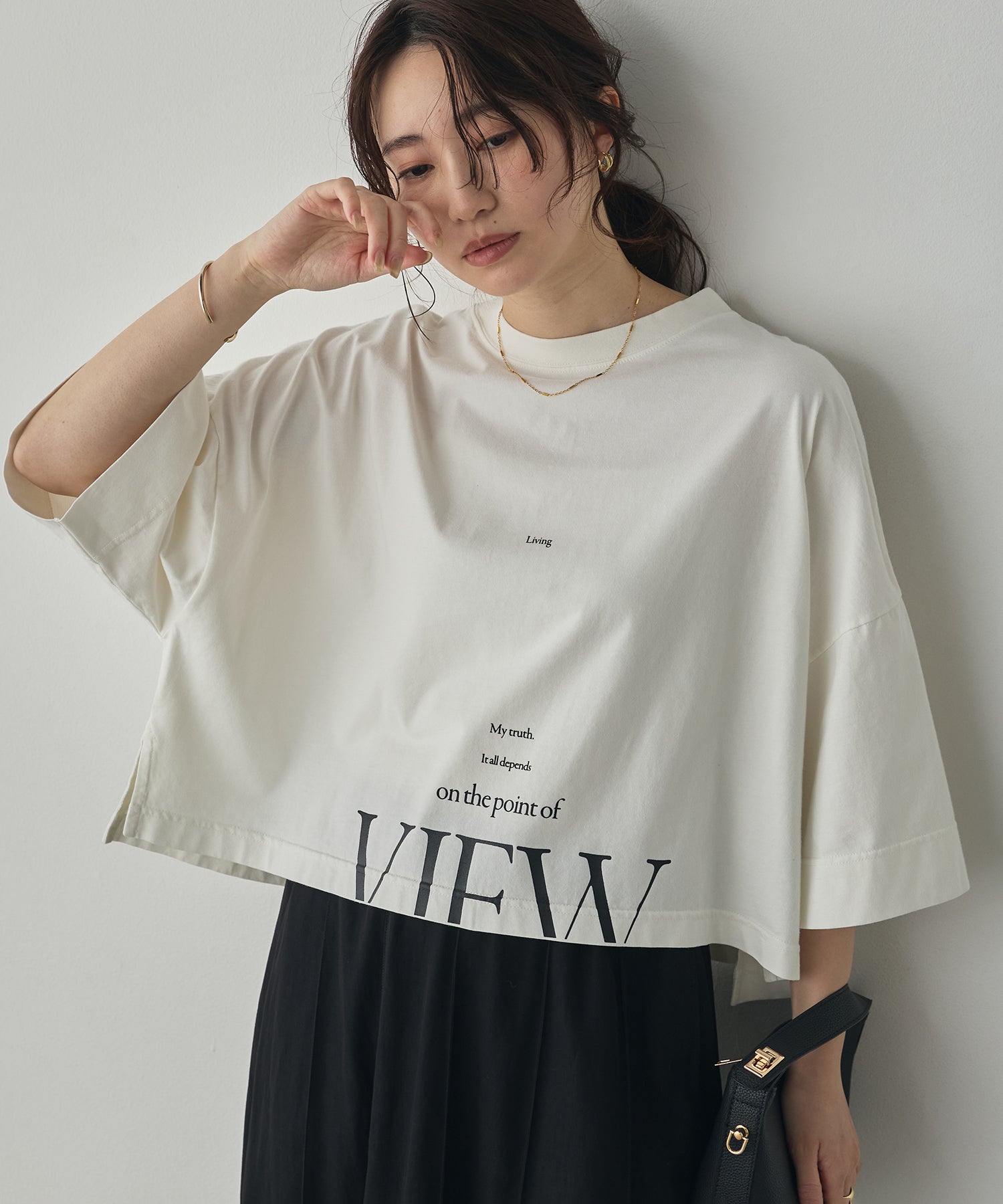 WIDE-FIT SHORT-SLEEVED LOGO T-SHIRT