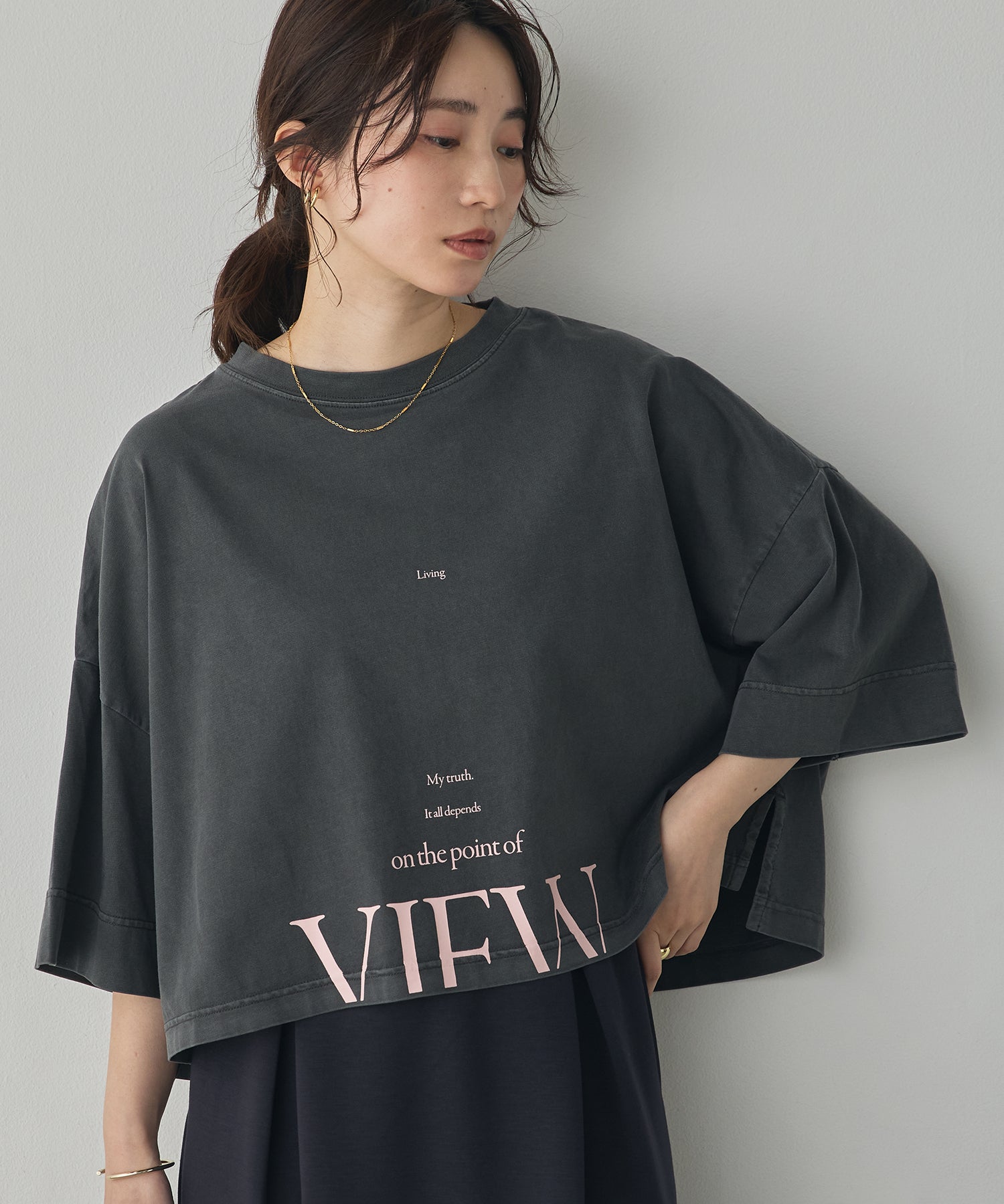 WIDE-FIT SHORT-SLEEVED LOGO T-SHIRT