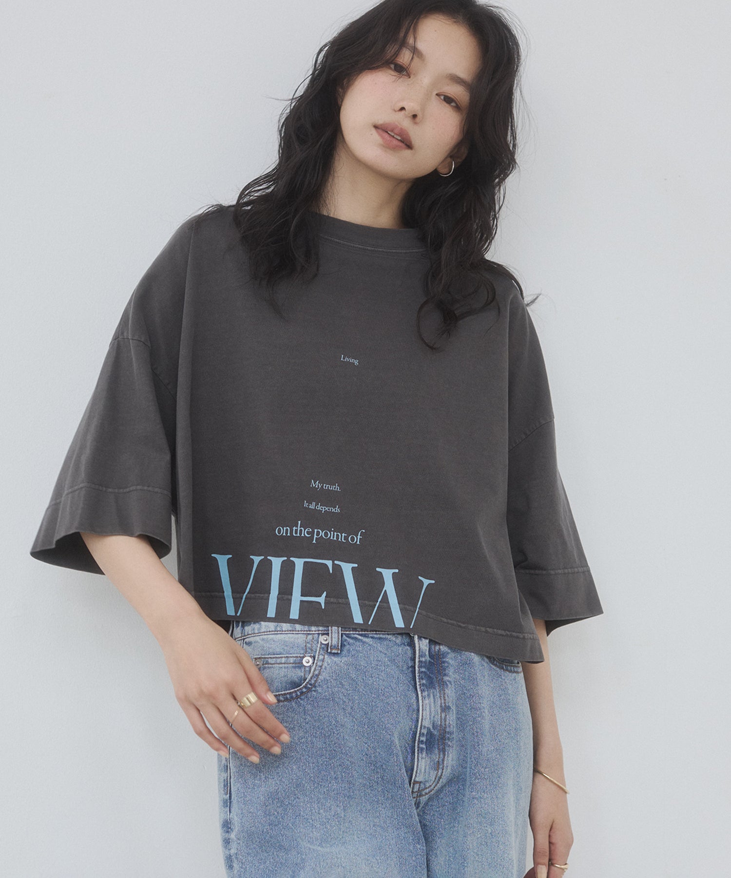 WIDE-FIT SHORT-SLEEVED LOGO T-SHIRT