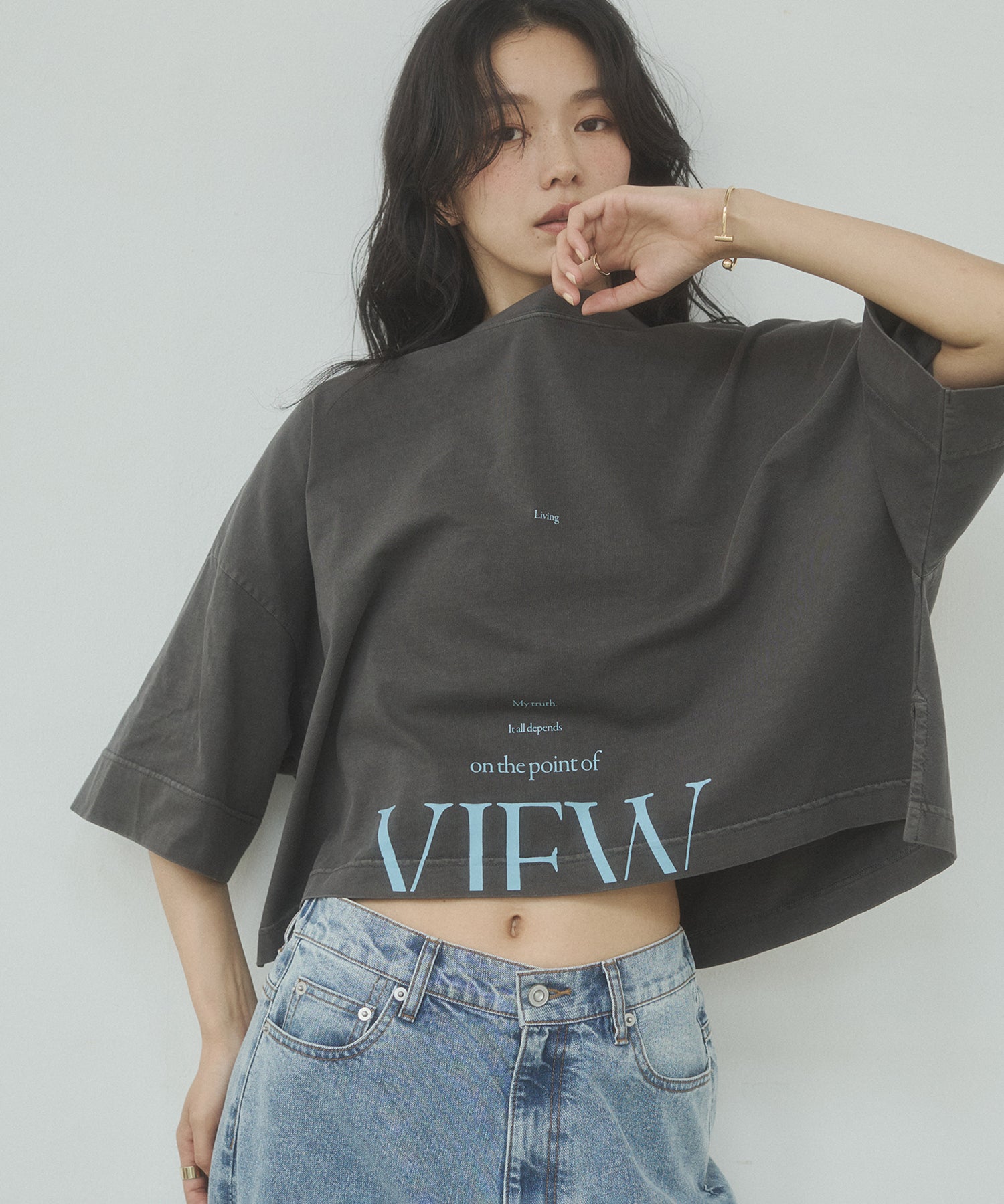 WIDE-FIT SHORT-SLEEVED LOGO T-SHIRT