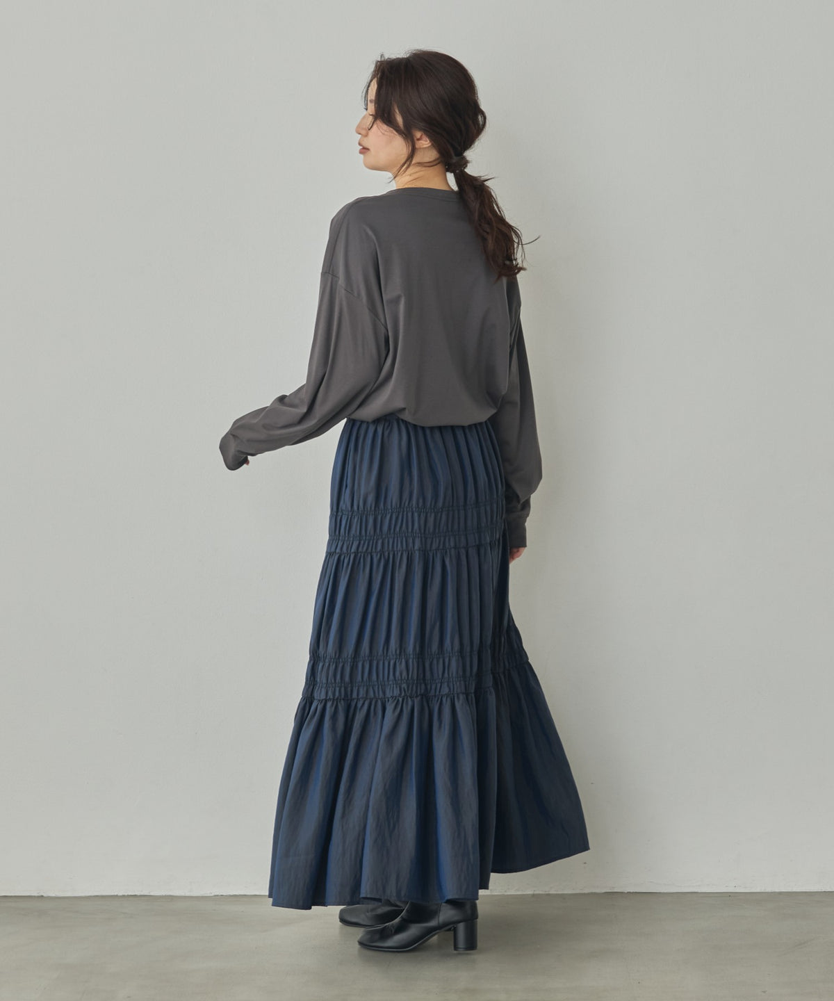 FOIL-PRINTED LONG-SLEEVE T-SHIRT