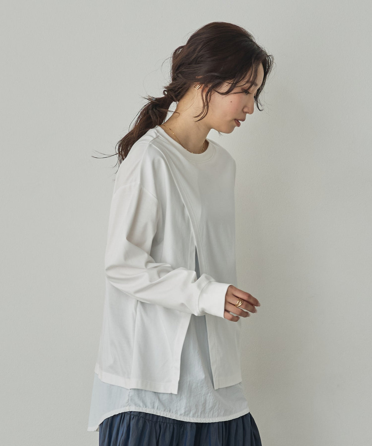 BONDED TRENCH COATSHIRT-STYLE LAYERED TOPS