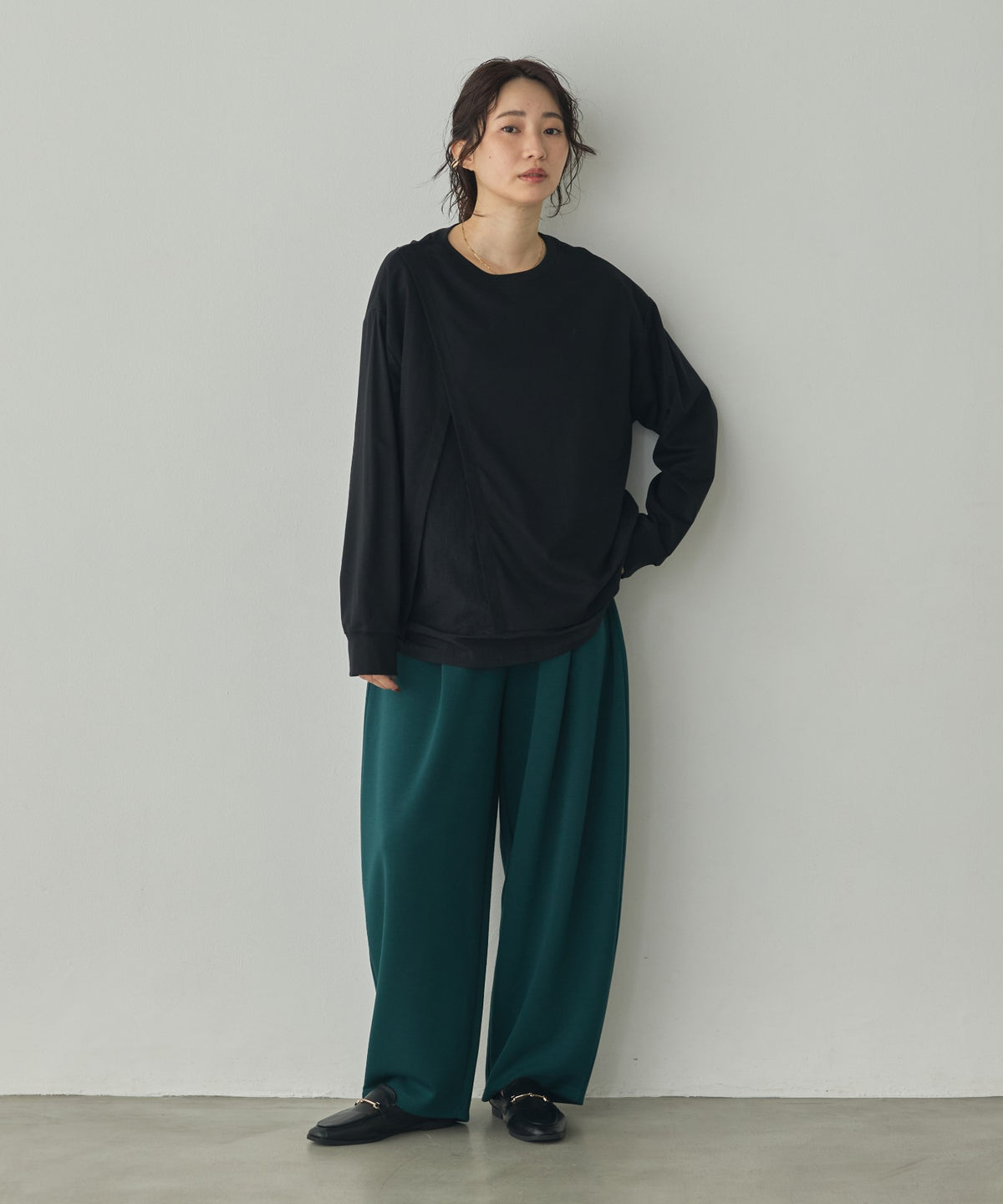 BONDED TRENCH COATSHIRT-STYLE LAYERED TOPS
